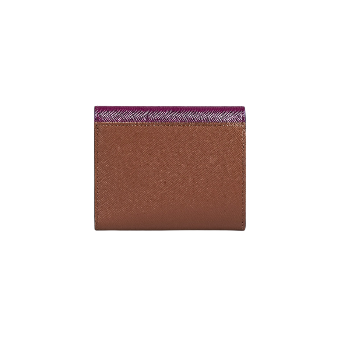PFMO0052U8-LV520-Z563N Marni Saffiano Tri-Fold Wallet Purple Grey Brown - #3