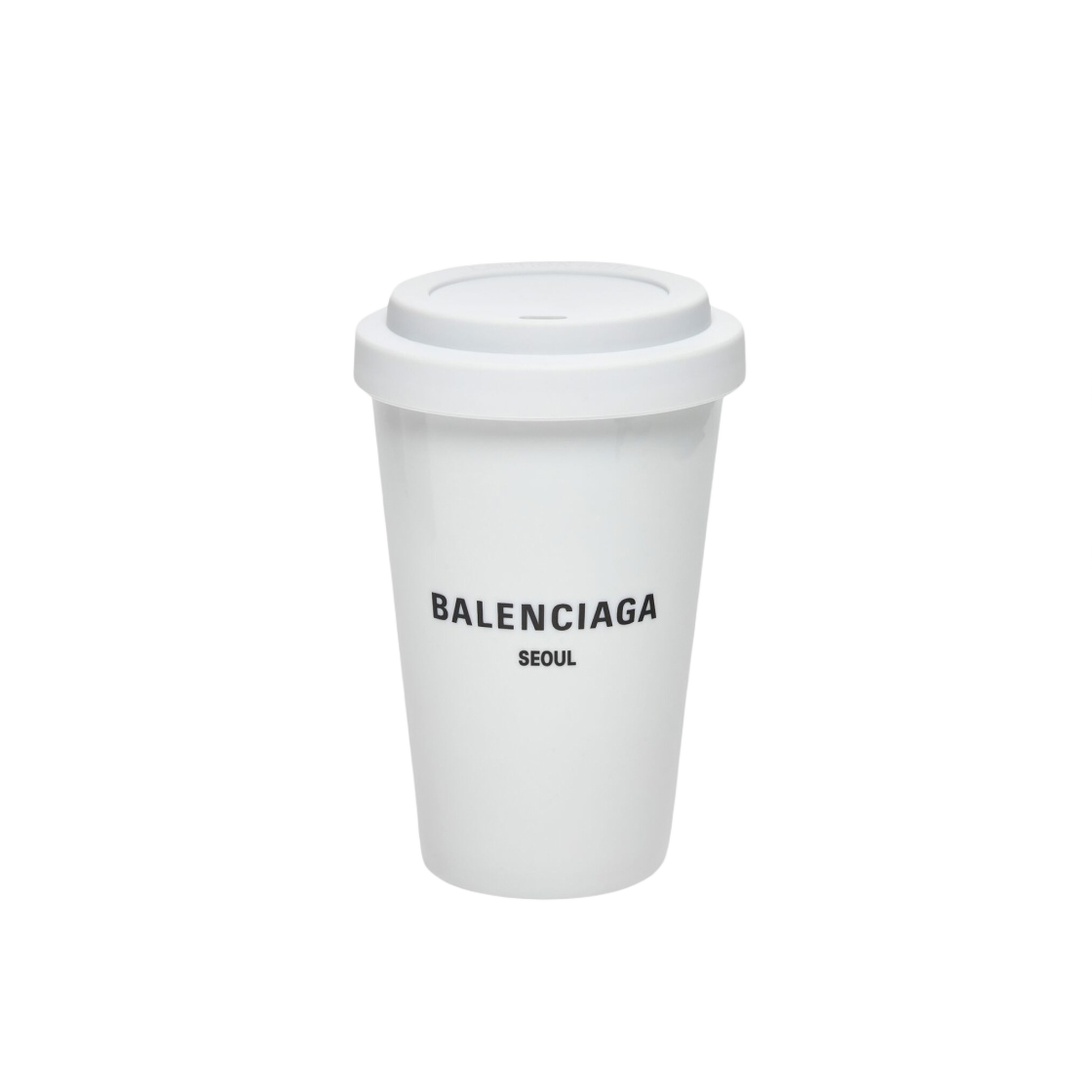 666275T01019007 Balenciaga Cities Seoul Coffee Cup White