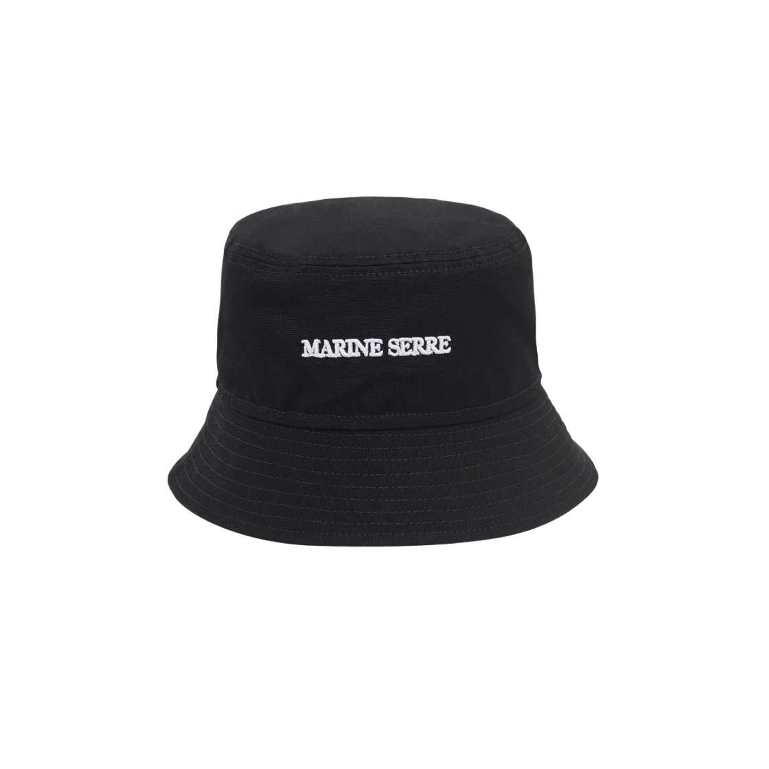 마린 세르 캔버스 버킷햇 블랙(Marine Serre Canvas Bucket Hat Black)