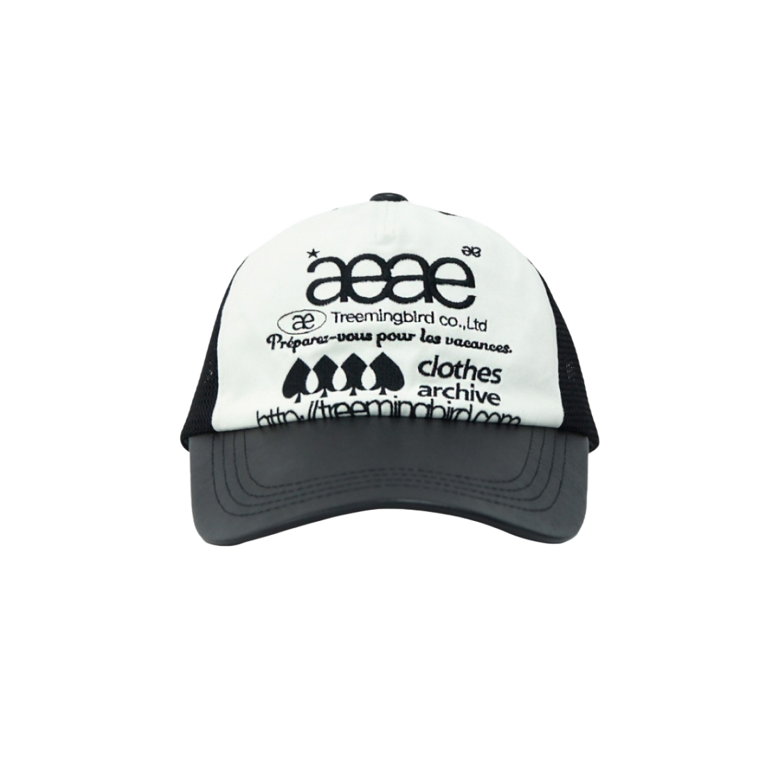 에이이에이이 x 트리밍버드 웹 로고 메쉬 캡 화이트(Aeae x Treemingbird Web Logo Mesh Cap White)