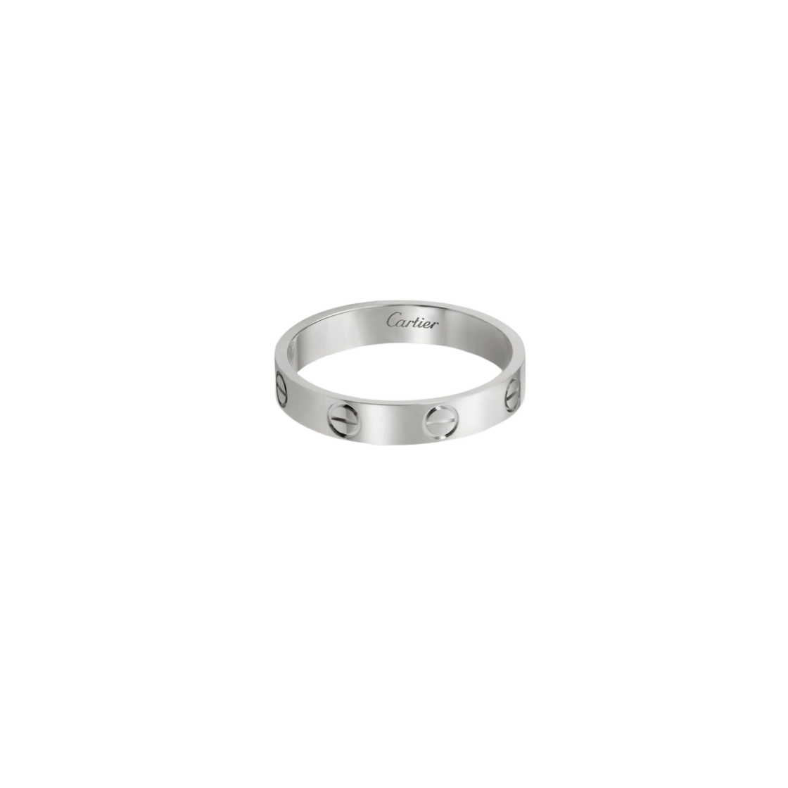 B40851 Cartier Love Wedding Band White Gold - #3