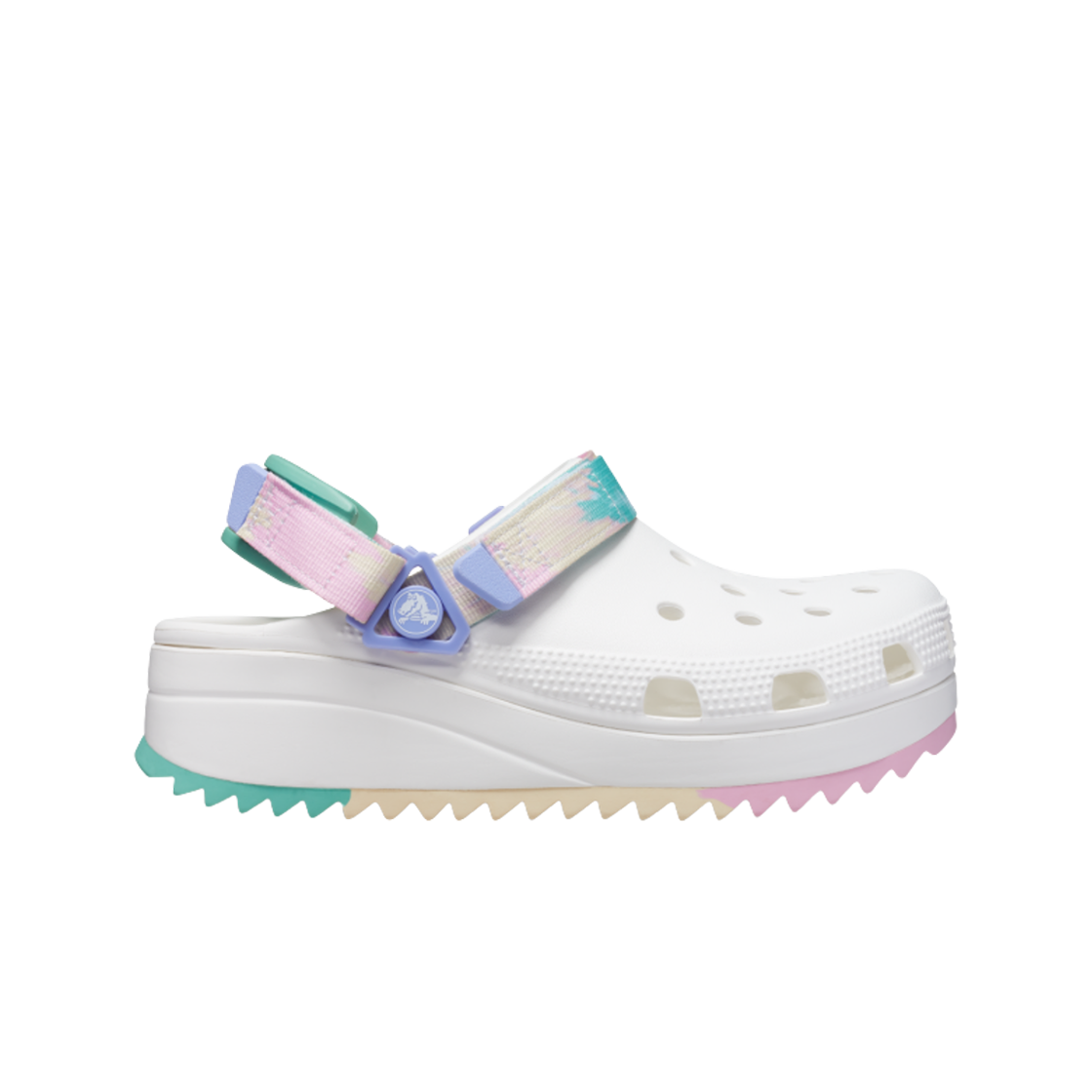 크록스 하이커 옴브레 클로그 화이트 멀티(Crocs Hiker Ombre Clog White Multi) - 1