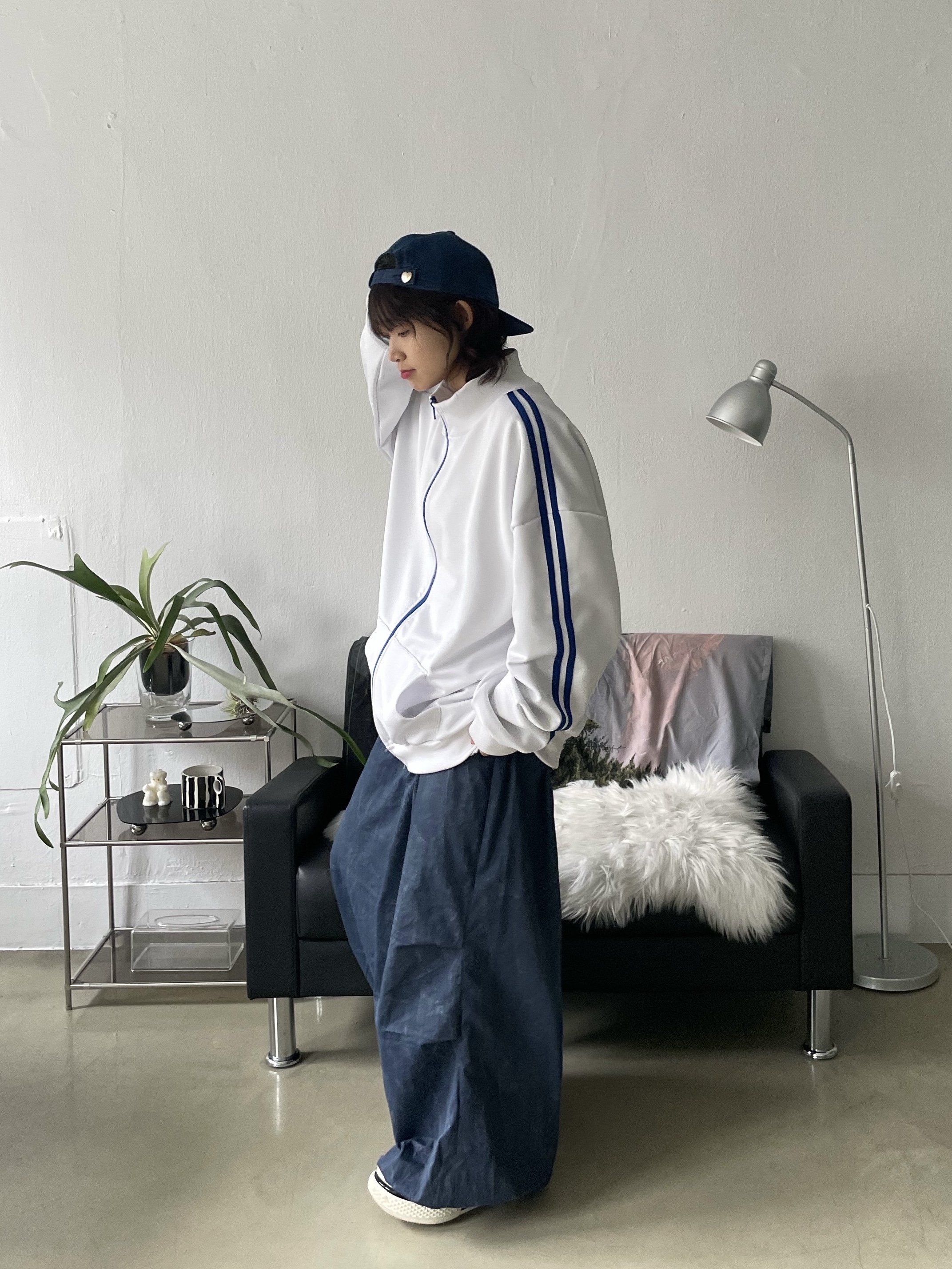 Carhartt WIP Nash Cap Blue 착용 스타일 - 5