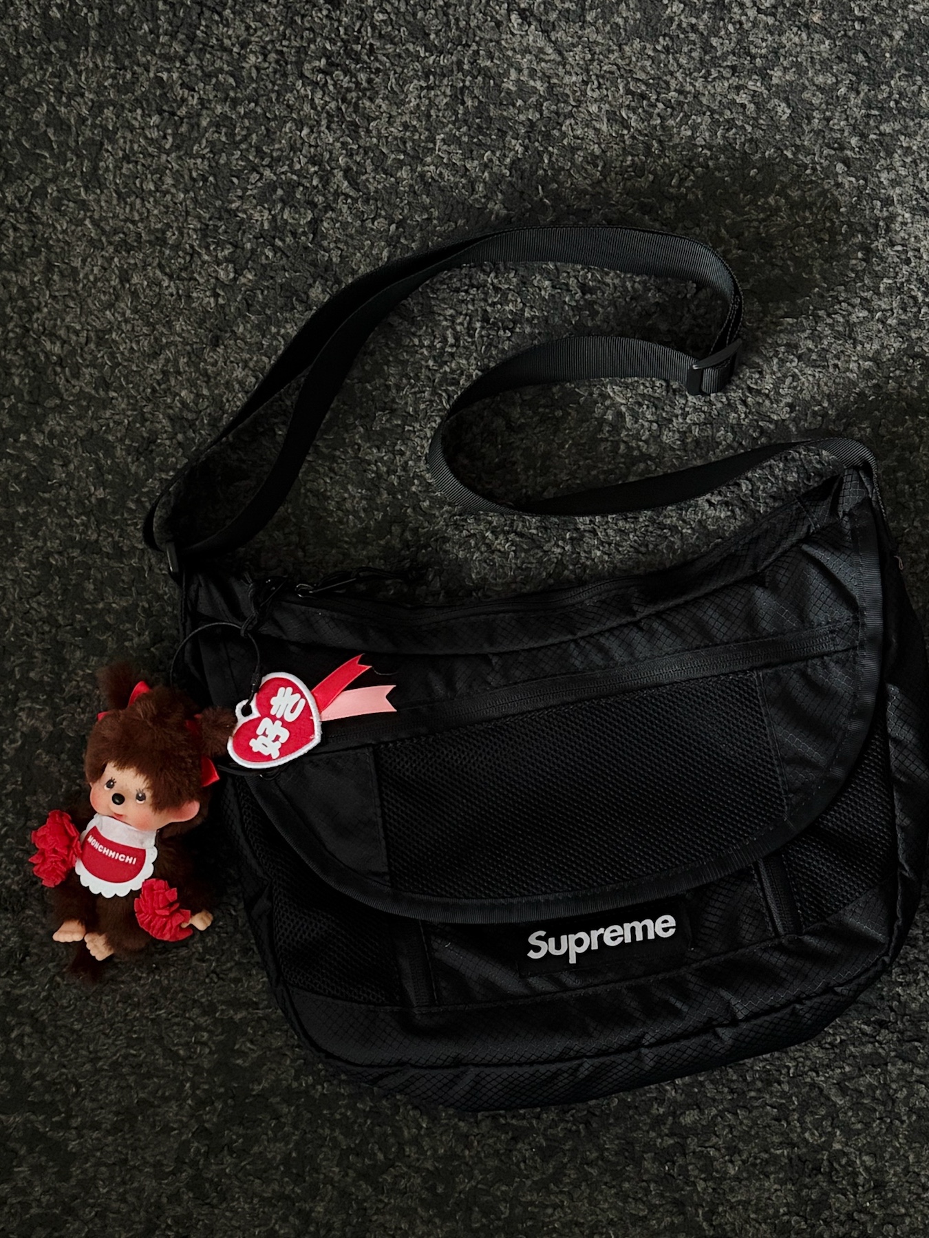 Supreme Denim Camp Cap Black - 23SS, Maison Mihara Yasuhiro Peterson OG Sole Canvas Low Sneakers Black 착용 스타일 - 3