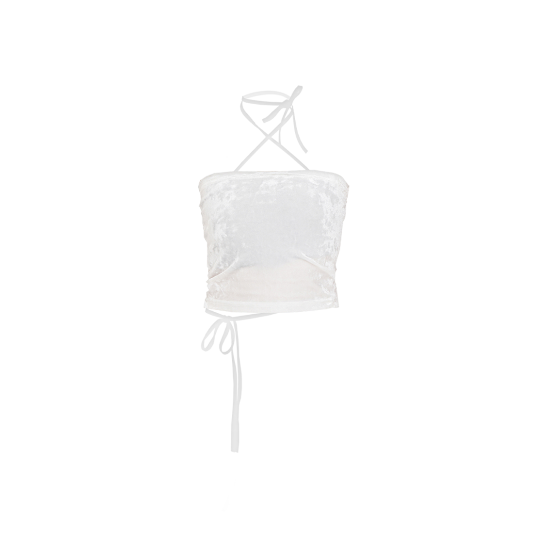아쎄이 벨벳 스트링 튜브탑 화이트(Assay Velvet String Tubetop White)