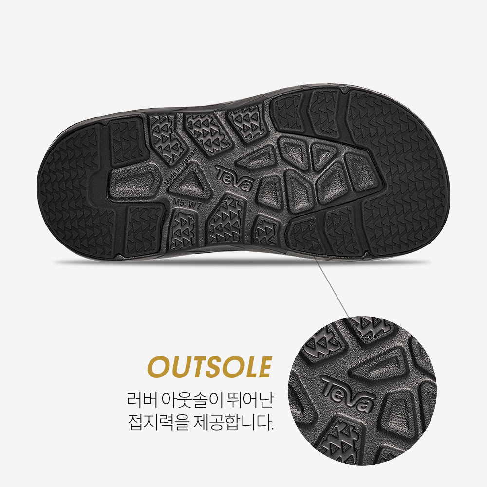 테바 여성 아프레트레일 플립 (BLK)(TEVA Women Apretrail Flip (BLK)) - 6