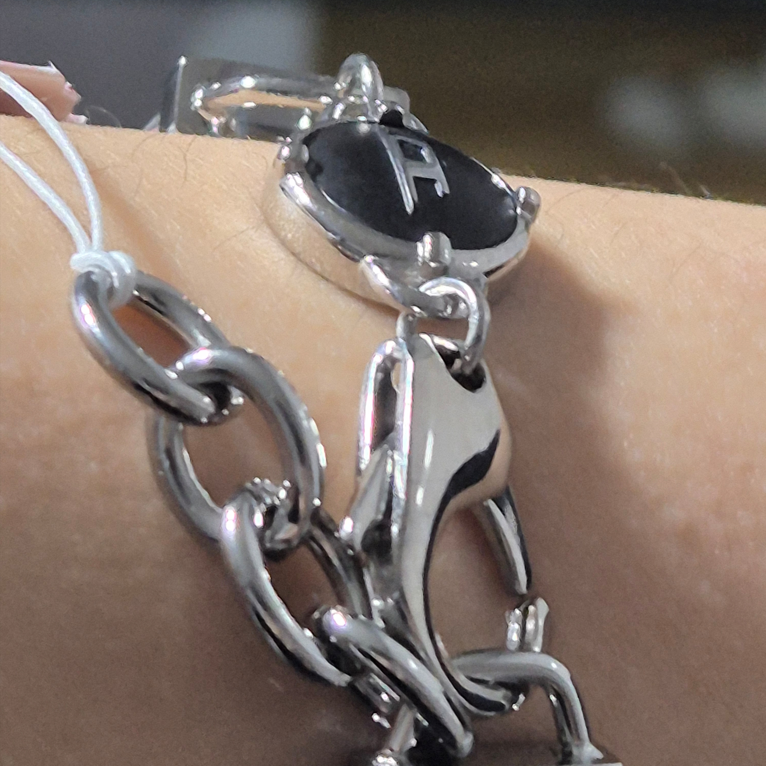 Diesel Dx1351 Stainless Steel Chain Bracelet Silver 착용 스타일 - 2