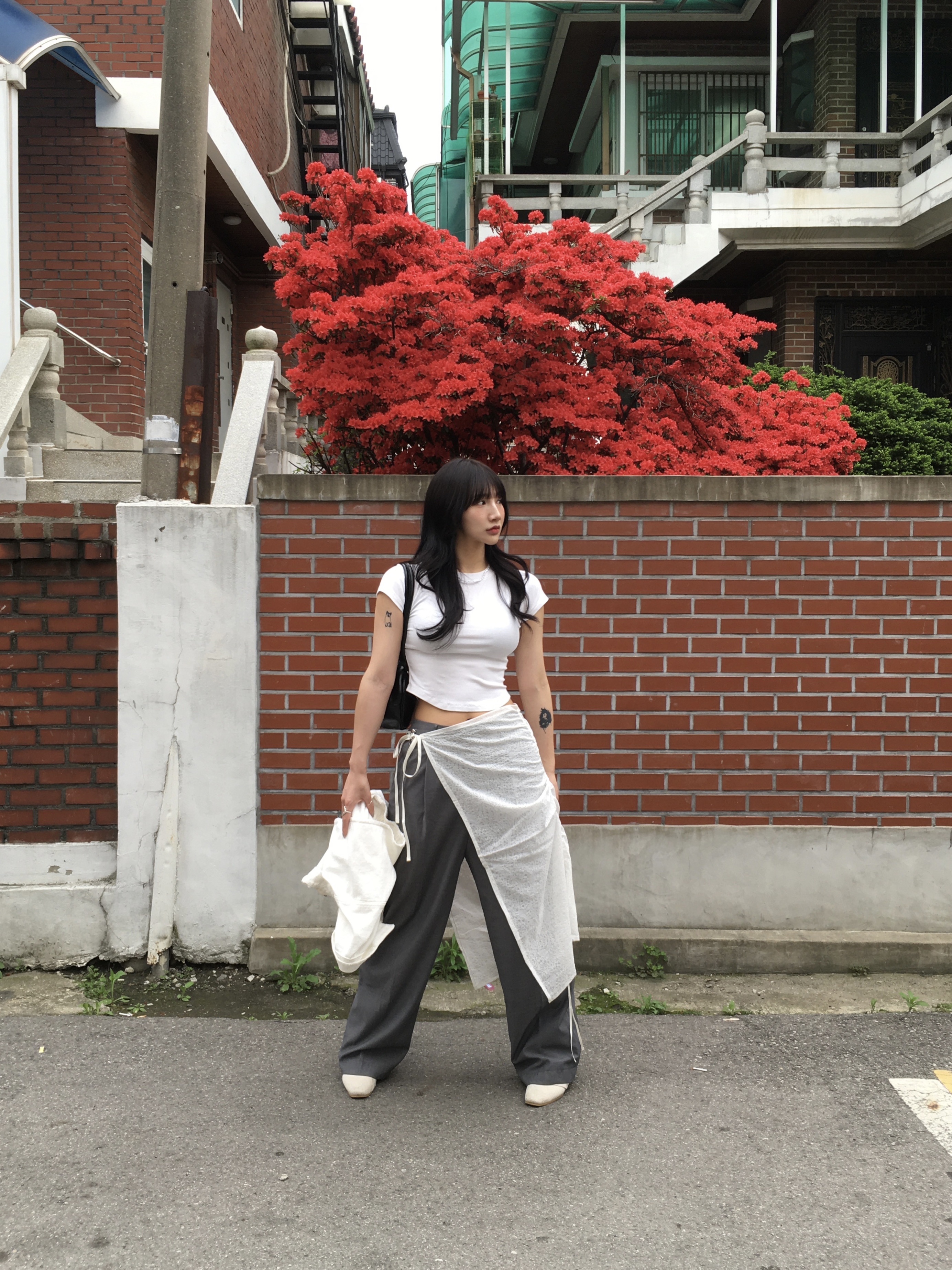THREETOEIGHTY Linen Wrinkle Boots 착용 스타일