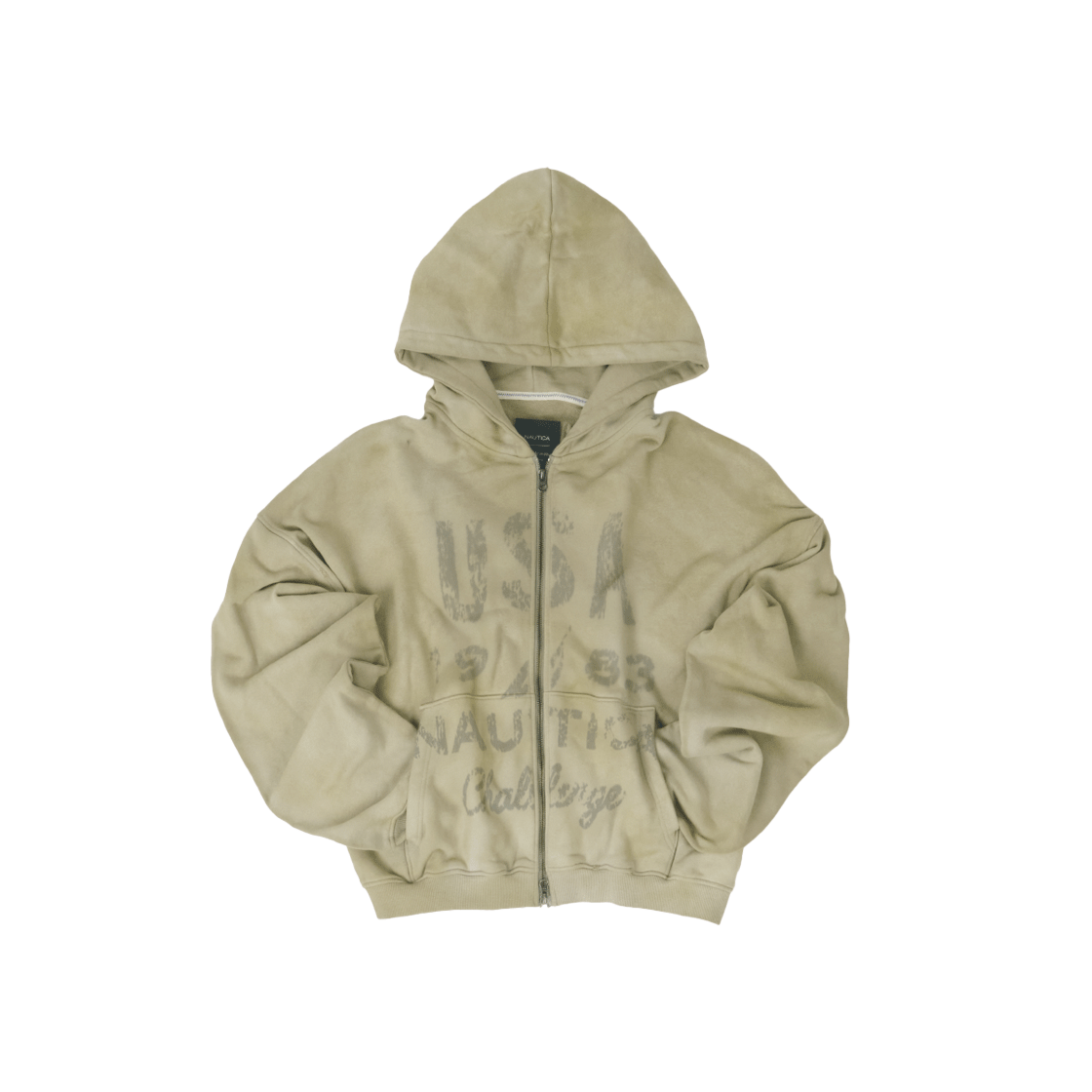 【NAUTICA×UNDERMYCAR】25ss DAMAGED HOOD ZIP-UP NAUTICA×UNDERMYCAR】25ss DAMAGED HOOD ZIP-UP