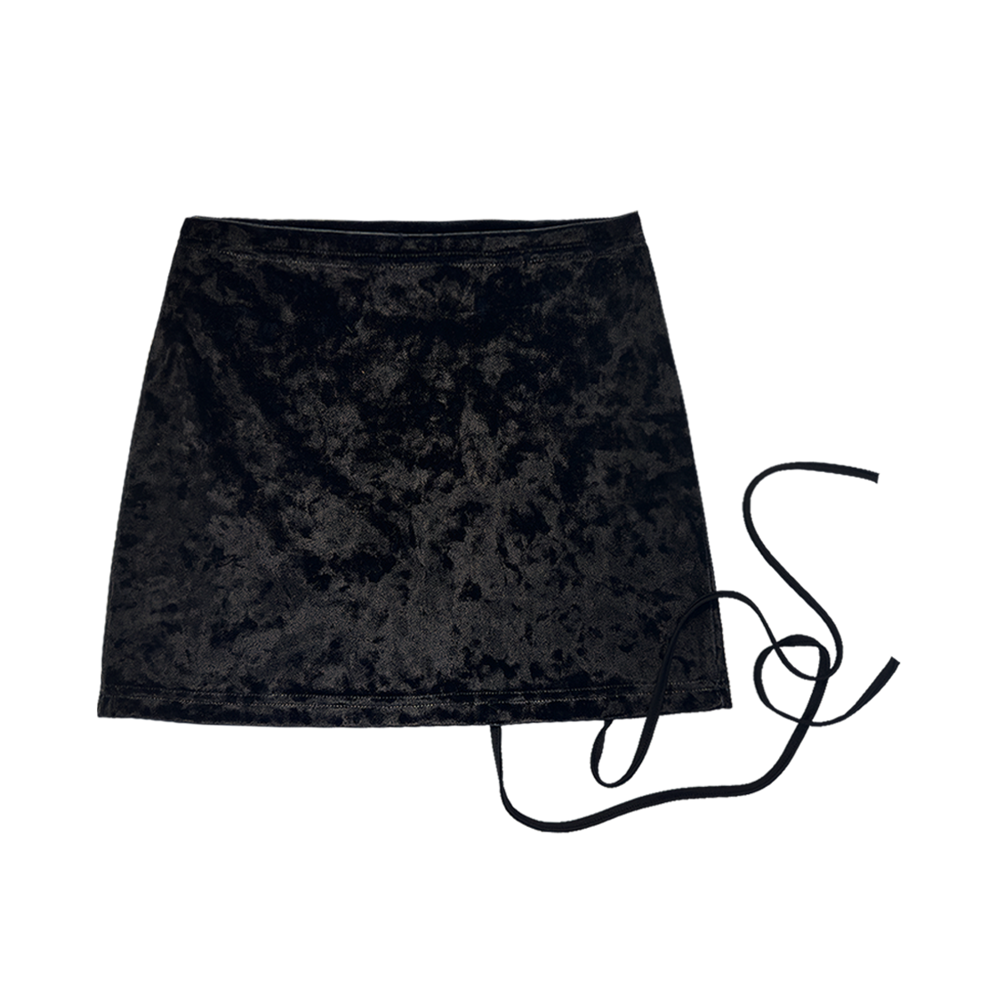 아쎄이 벨벳 리본 미니 스커트(Assay Velvet Ribbon Mini Skirt)