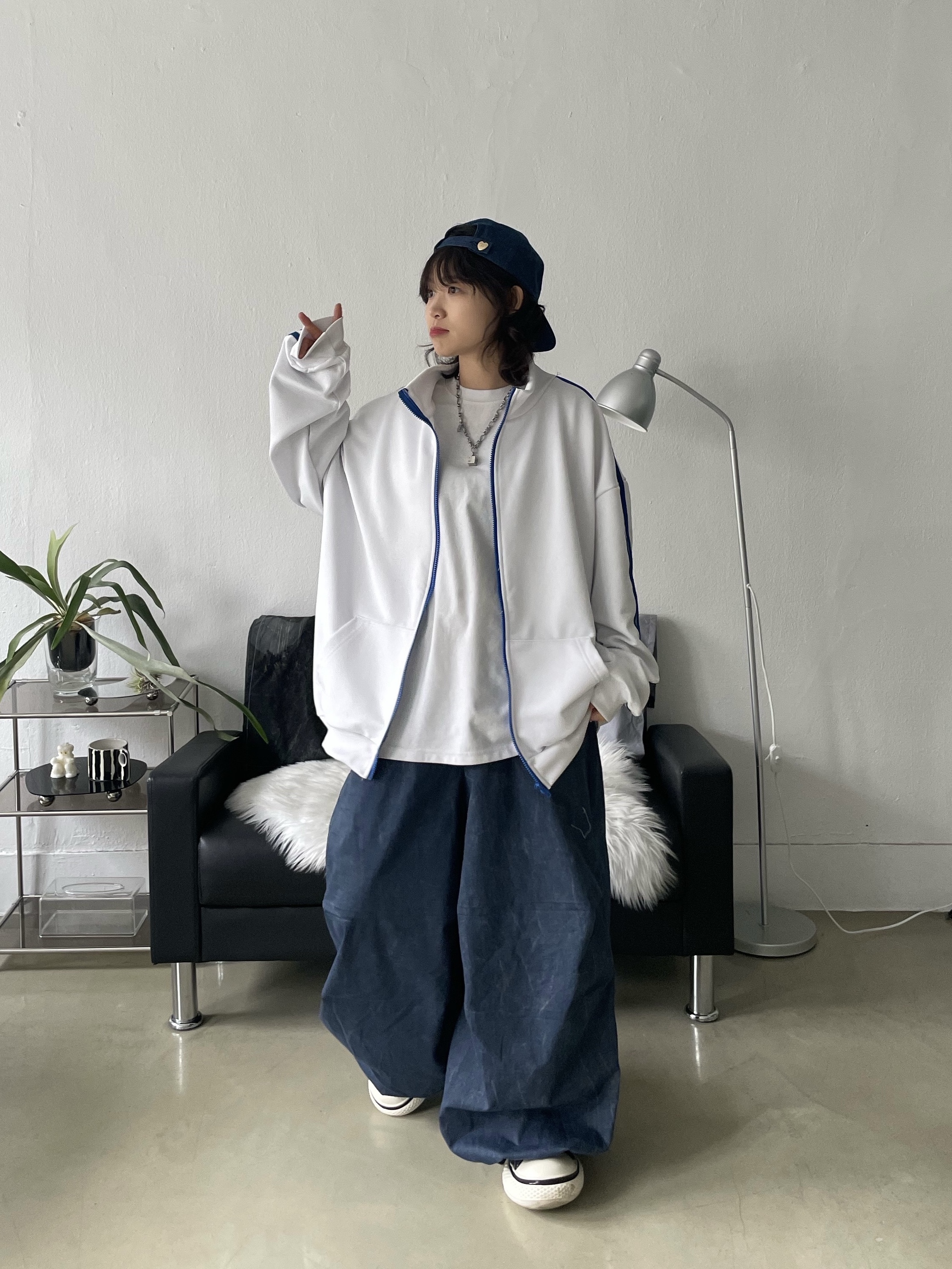 Carhartt WIP Nash Cap Blue 착용 스타일 - 2