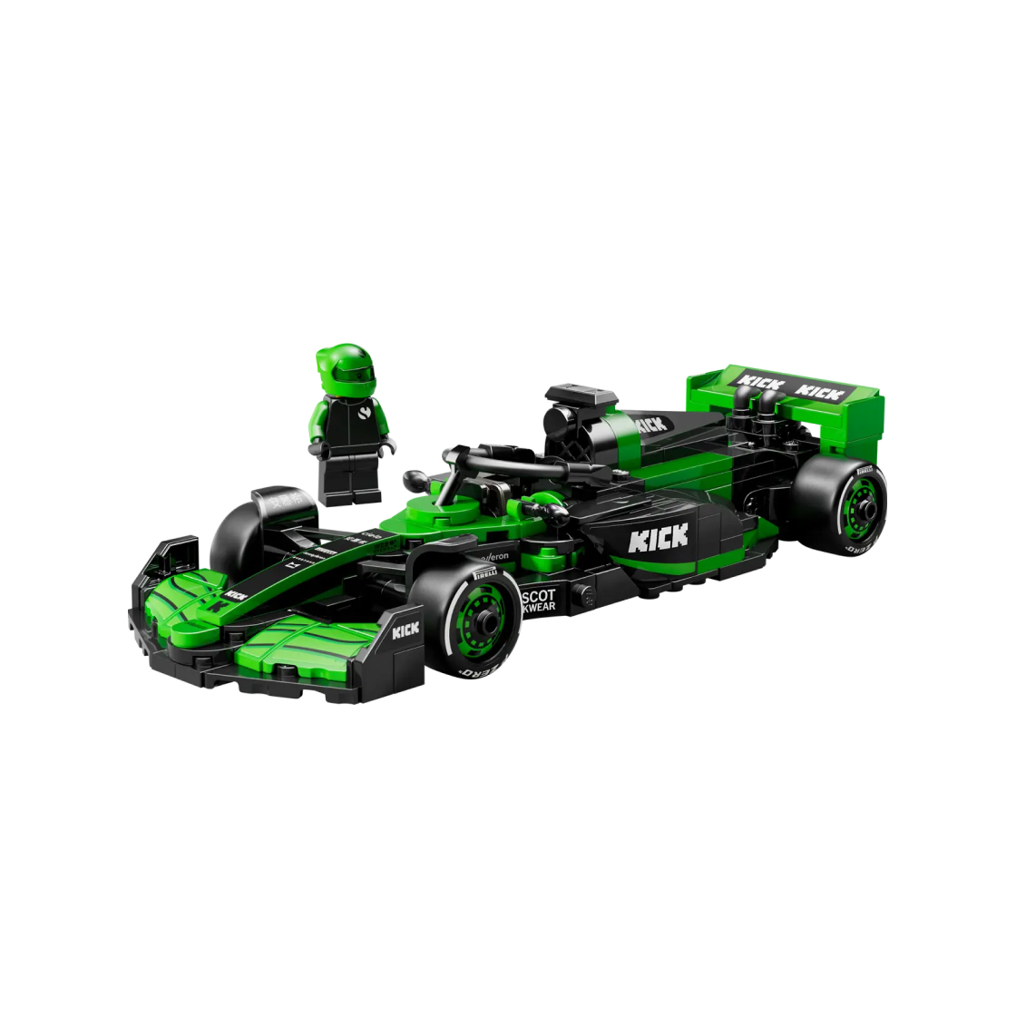 레고 스피드 챔피언 KICK 자우버 F1 팀 C44 경주용 자동차(Lego Speed Champions KICK Sauber F1 Team C44 Race Car)