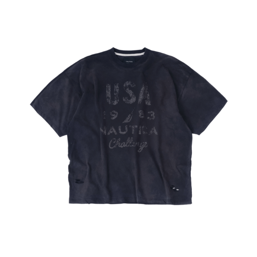 【NAUTICA×UNDERMYCAR】25ss SAILING STAMP TEE Sustainably Crafted Sailboat Graphic T-Shirt | Nautica