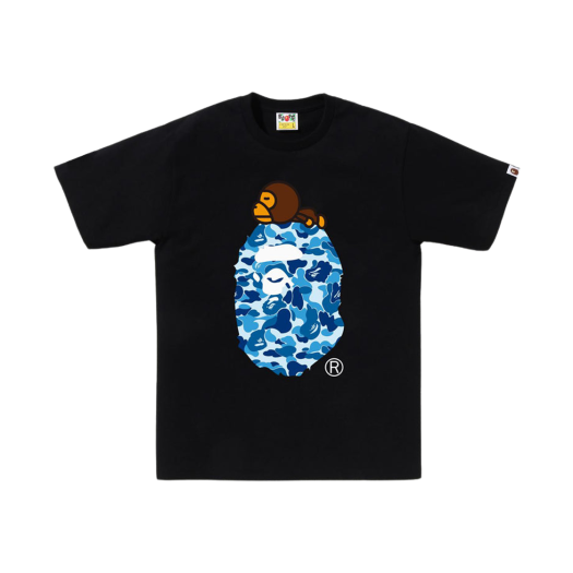 BAPE ABC Camo Milo on Big Ape T-Shirt Black Blue