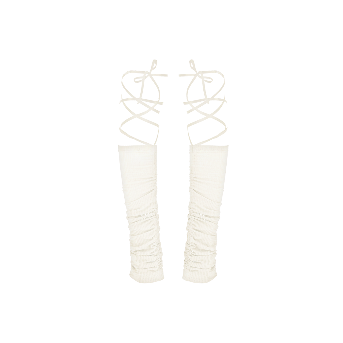아쎄이 셔링 레그 워머 베이지(Assay Shirring Leg Warmer Beige)