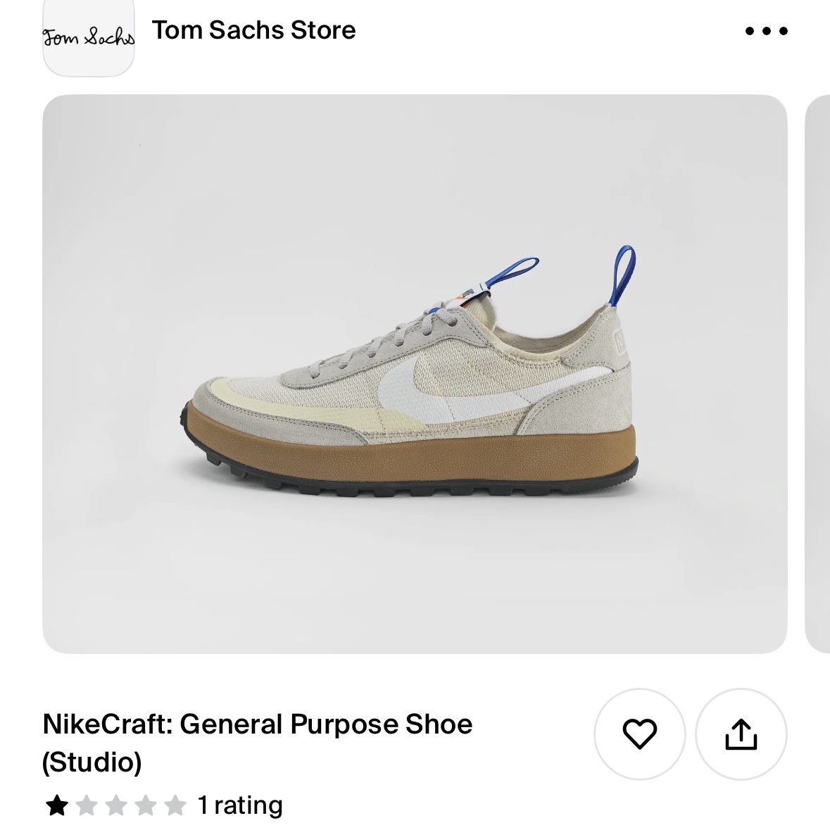 Nike x Tom Sachs General Purpose Shoe Light Cream 착용 스타일 - 1