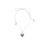 Assay Heart And Love Necklace Suede White