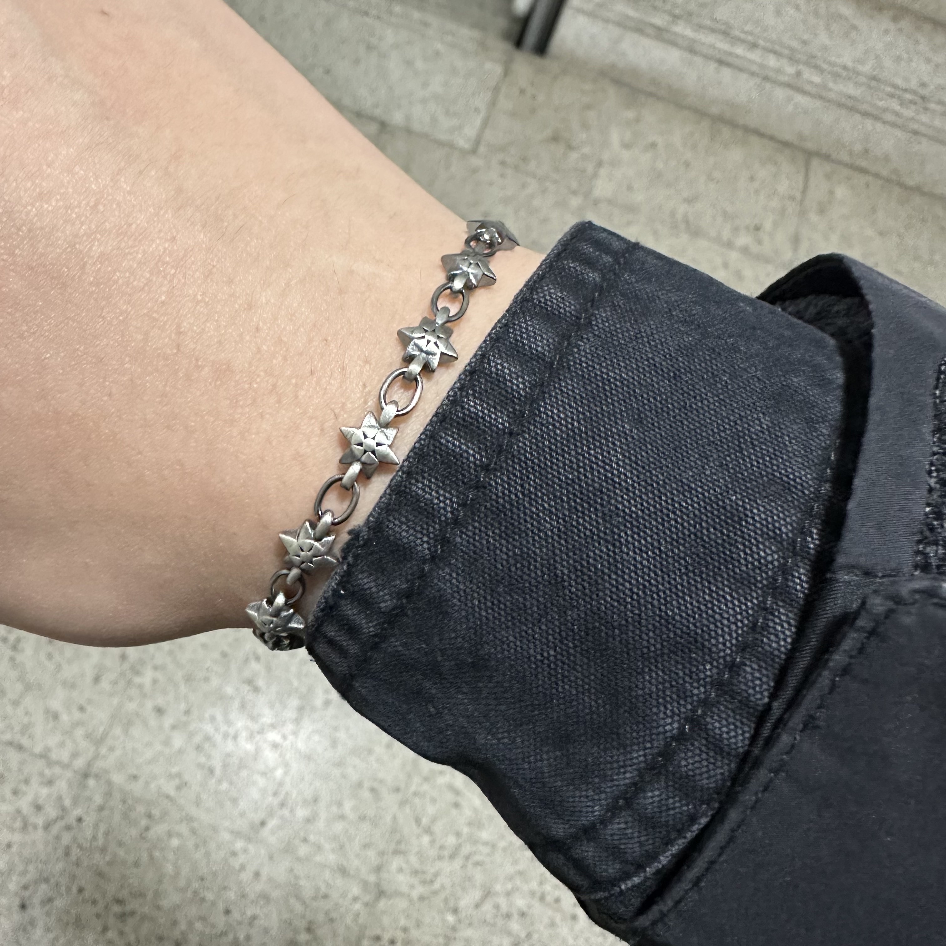 [프리오더] Polyteru 925 Silver Bracelet 002 Hanabi Star Silver, Polyteru Damaged Sashiko Trucker (Docking Trucker) OG Ver. Black 착용 스타일