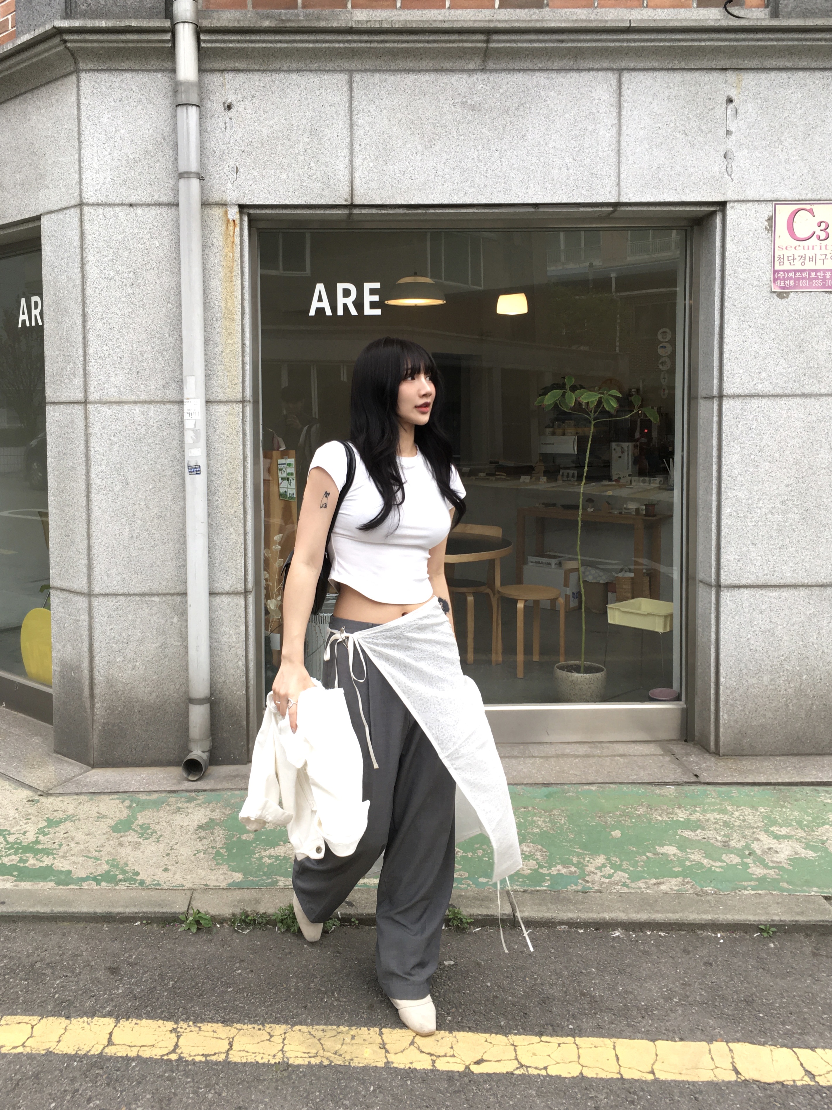 THREETOEIGHTY Linen Wrinkle Boots 착용 스타일
