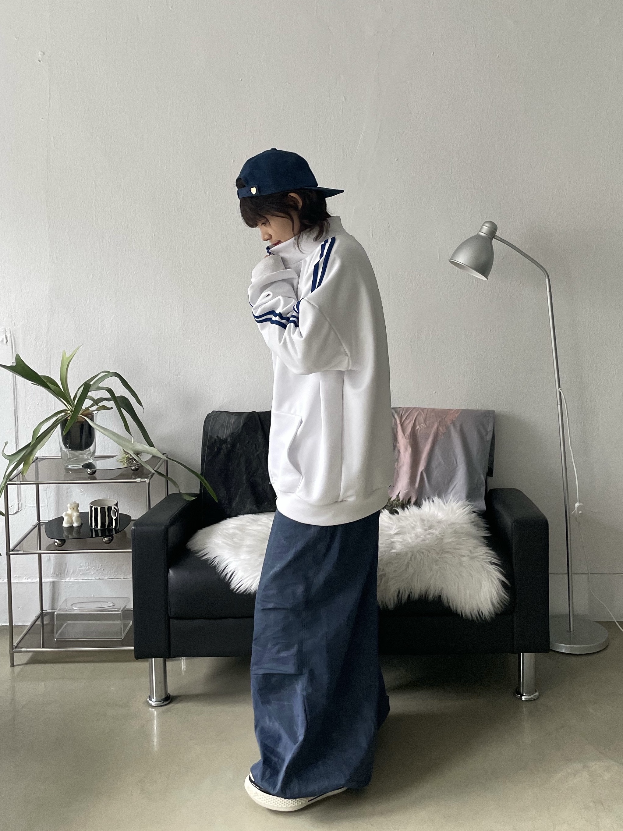 Carhartt WIP Nash Cap Blue 착용 스타일 - 4