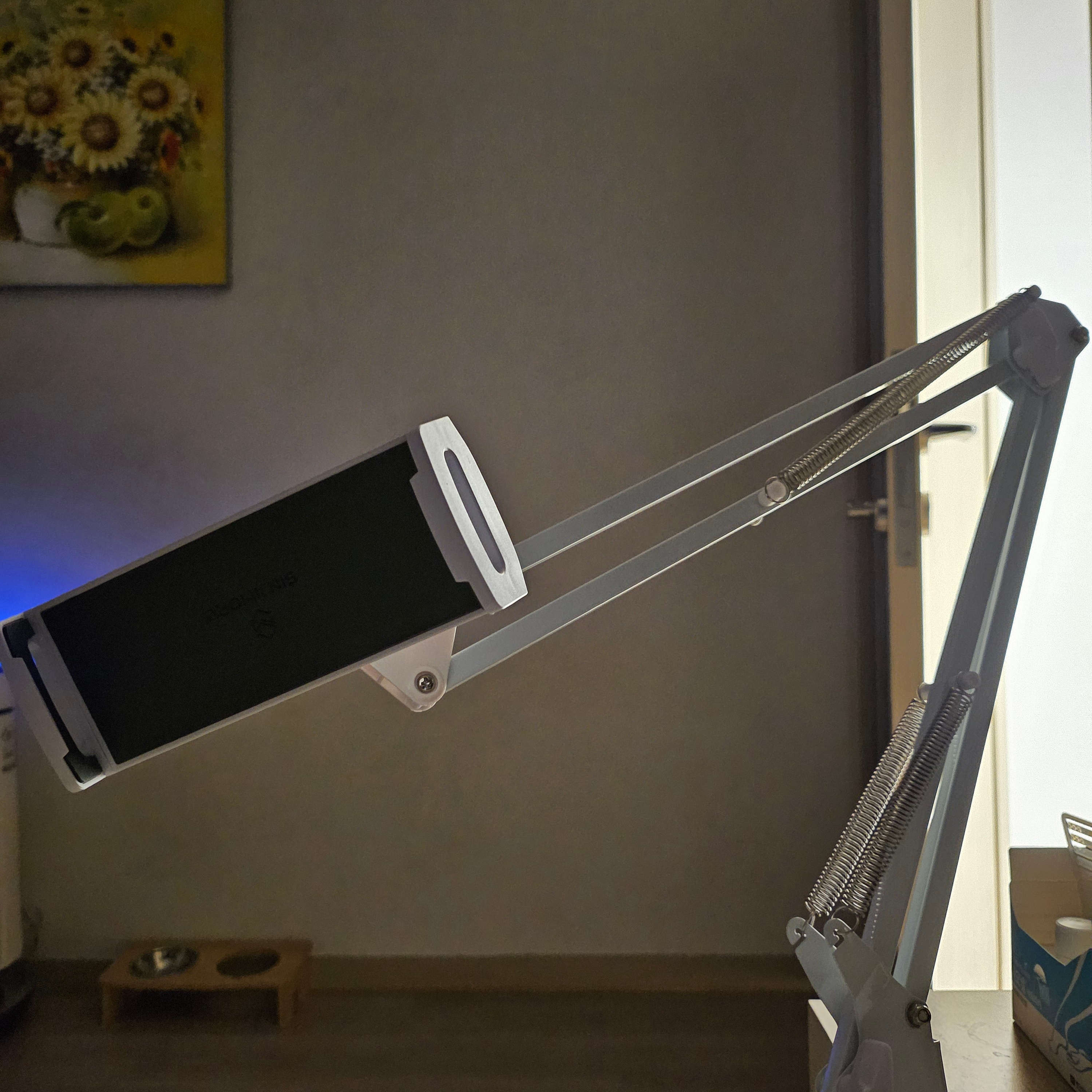 SINJIMORU Clip-on Smartphone Tablet Holder iPhone iPad Flexible Arm White 착용 스타일