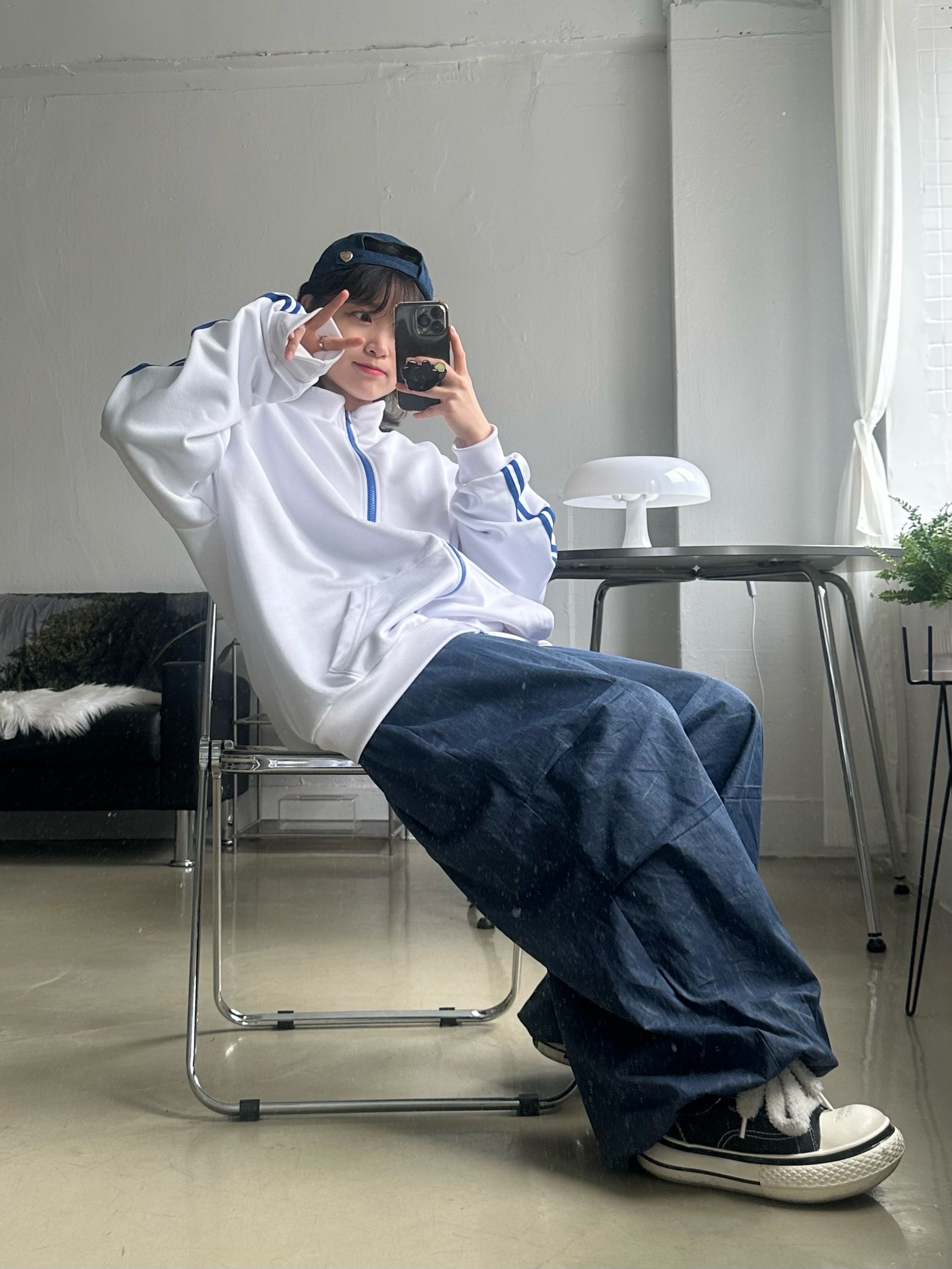 Carhartt WIP Nash Cap Blue 착용 스타일 - 8