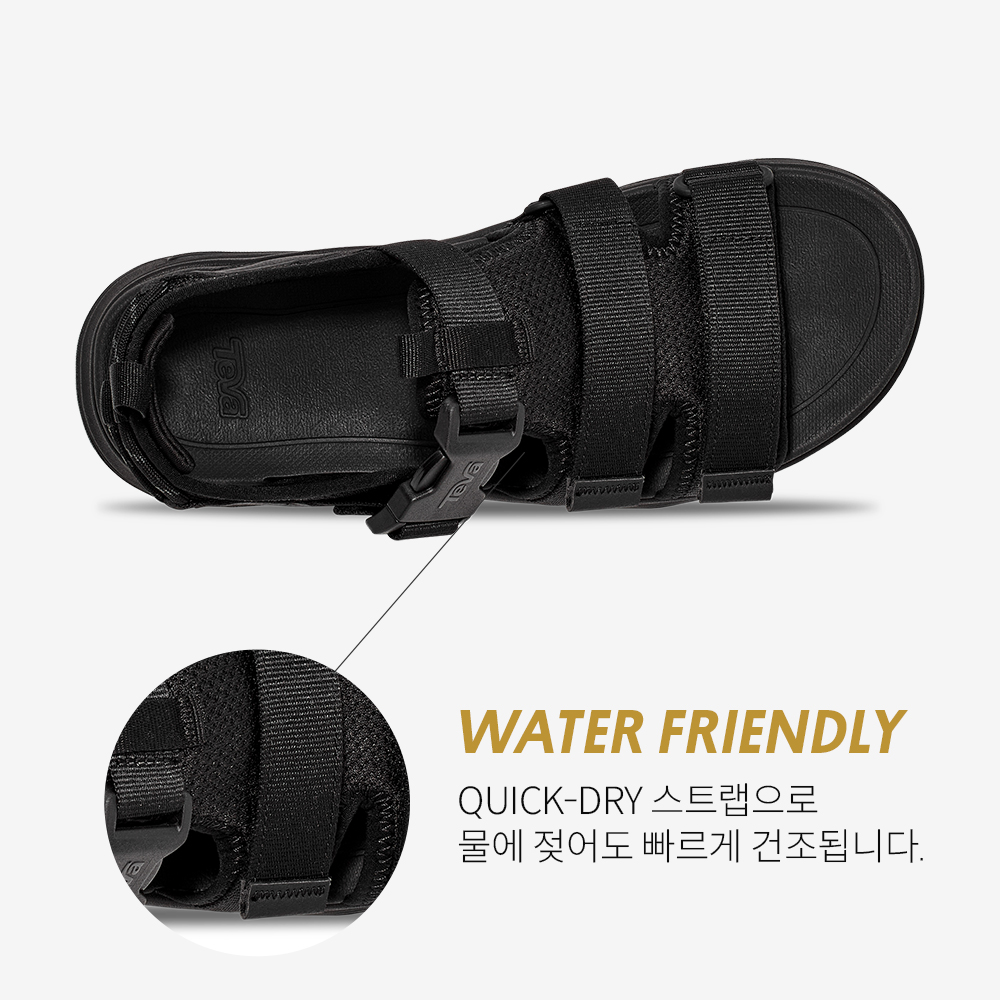 테바 여성 허리케인 엠프솔 가일라 (BLK)(TEVA Women Hurricane Ampsole Gaila (BLK)) - 5