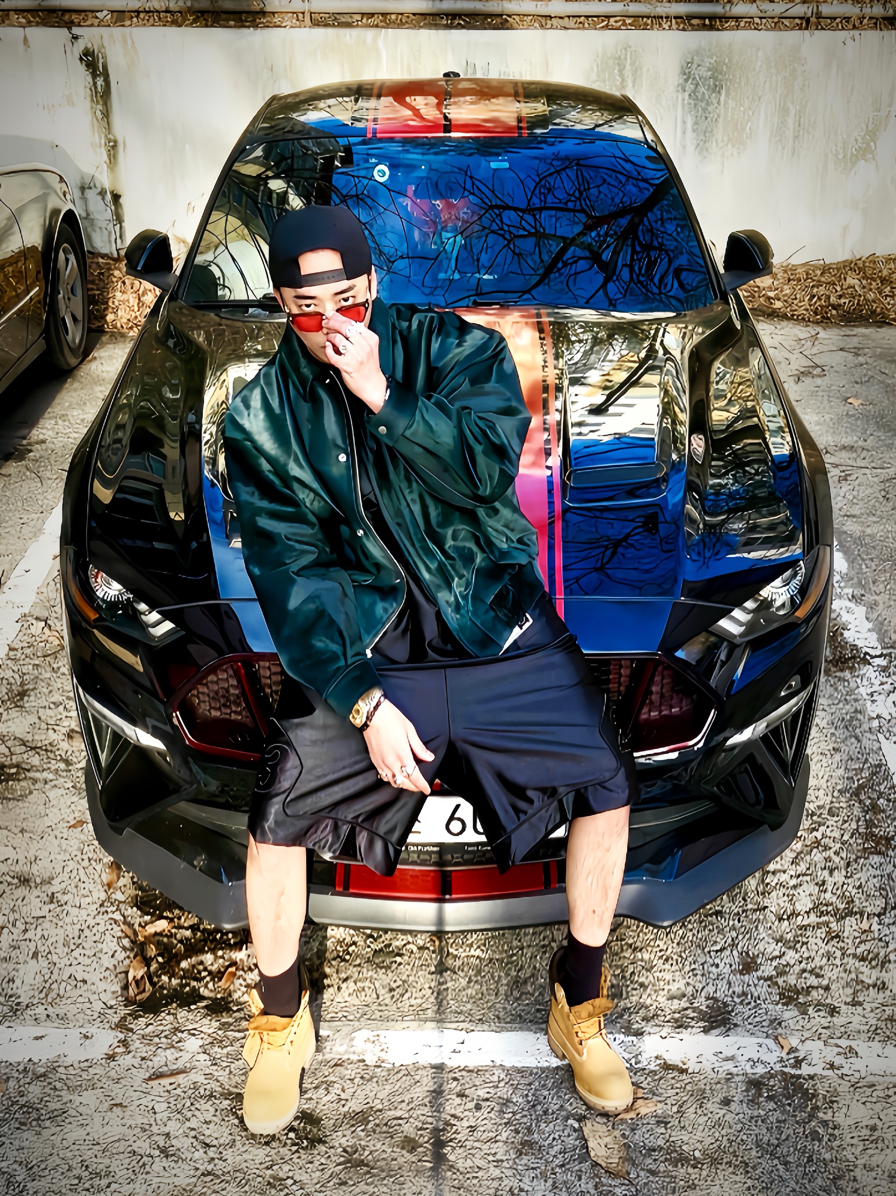 Supreme x Aphex Twin Windowlicker T-Shirt Black - 25SS, Supreme x Jordan Warm Up Jersey Black - 24FW 착용 스타일 - 1
