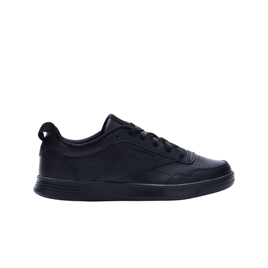 (W) 무인양품 x 리복 코트 스니커즈 블랙((W) MUJI x Reebok Court Sneakers Black)