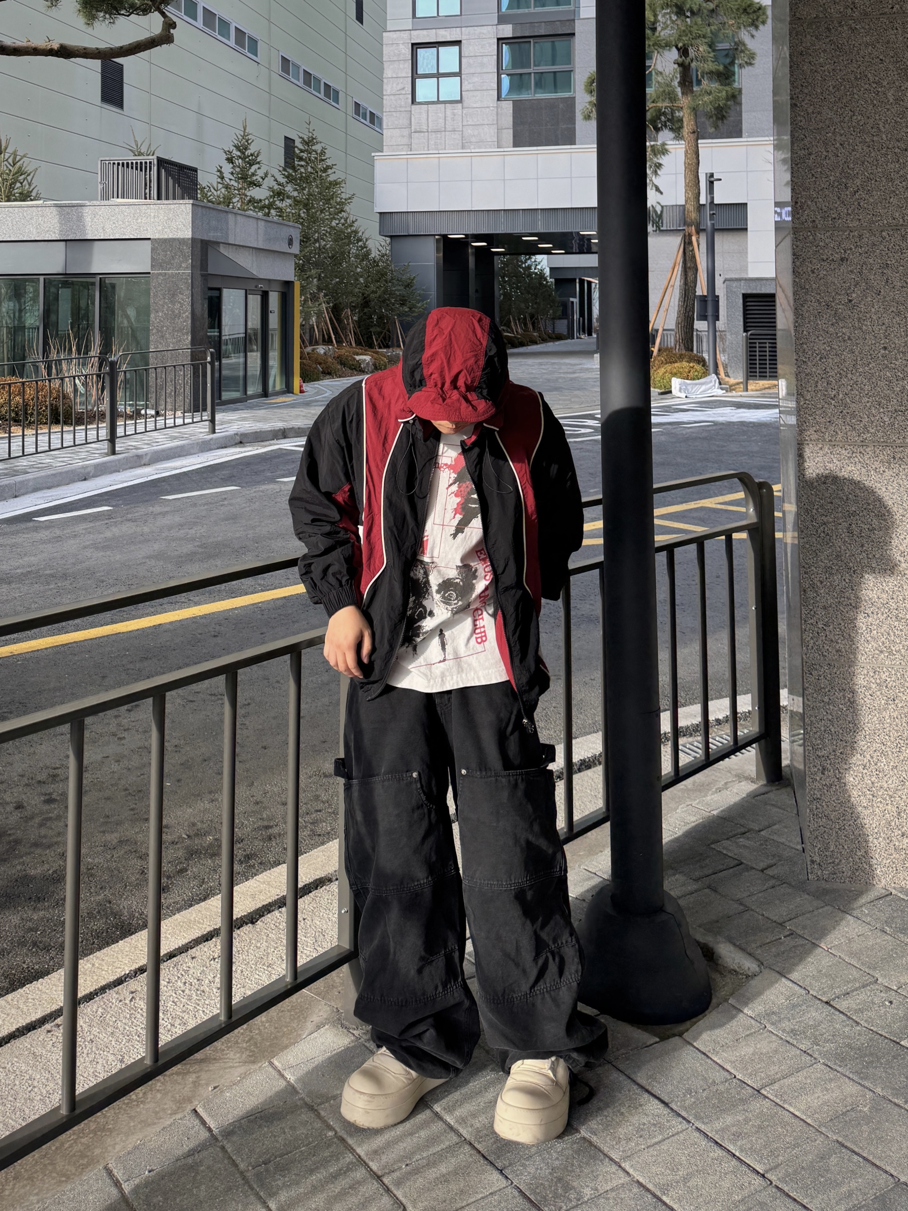 (W) Rick Owens Mega Bumper Geobasket Milk 착용 스타일