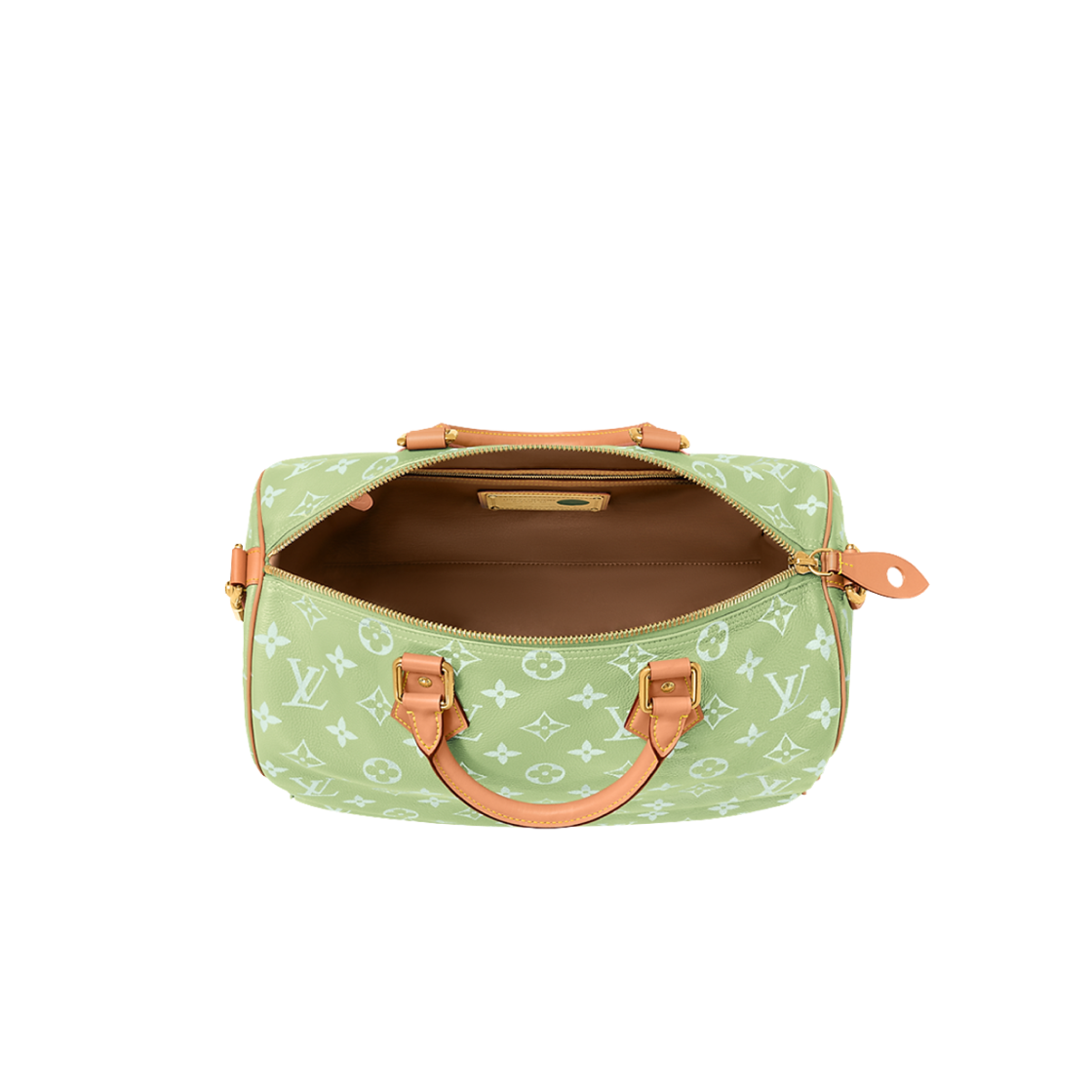 M13921 Louis Vuitton Speedy P9 Bandouliere 40 Monogram Frozen Lime Vert Clair - #2