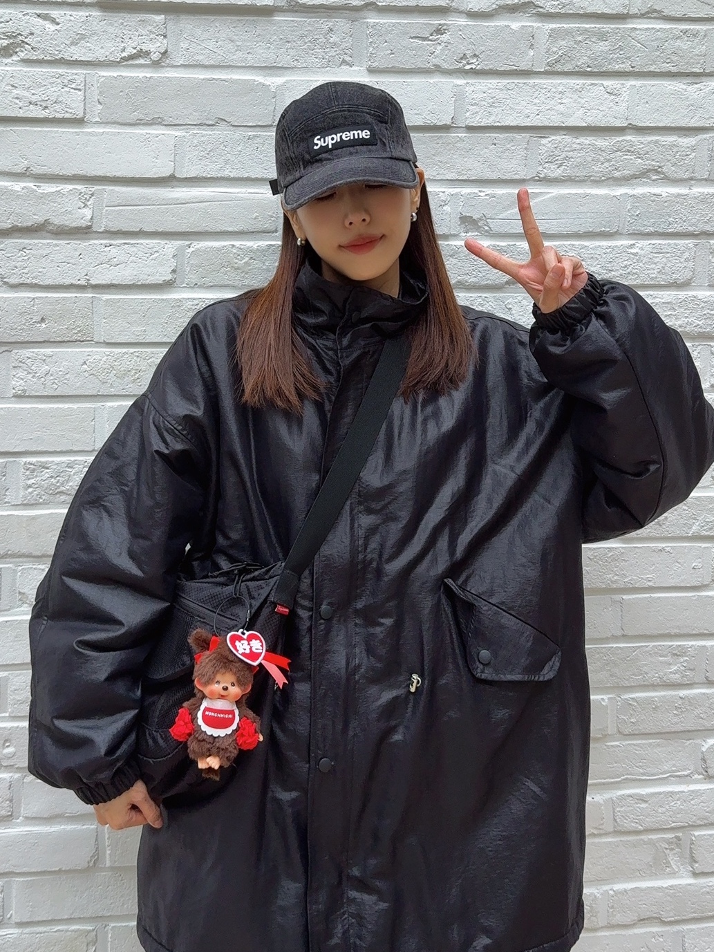 Supreme Denim Camp Cap Black - 23SS, Maison Mihara Yasuhiro Peterson OG Sole Canvas Low Sneakers Black 착용 스타일 - 1
