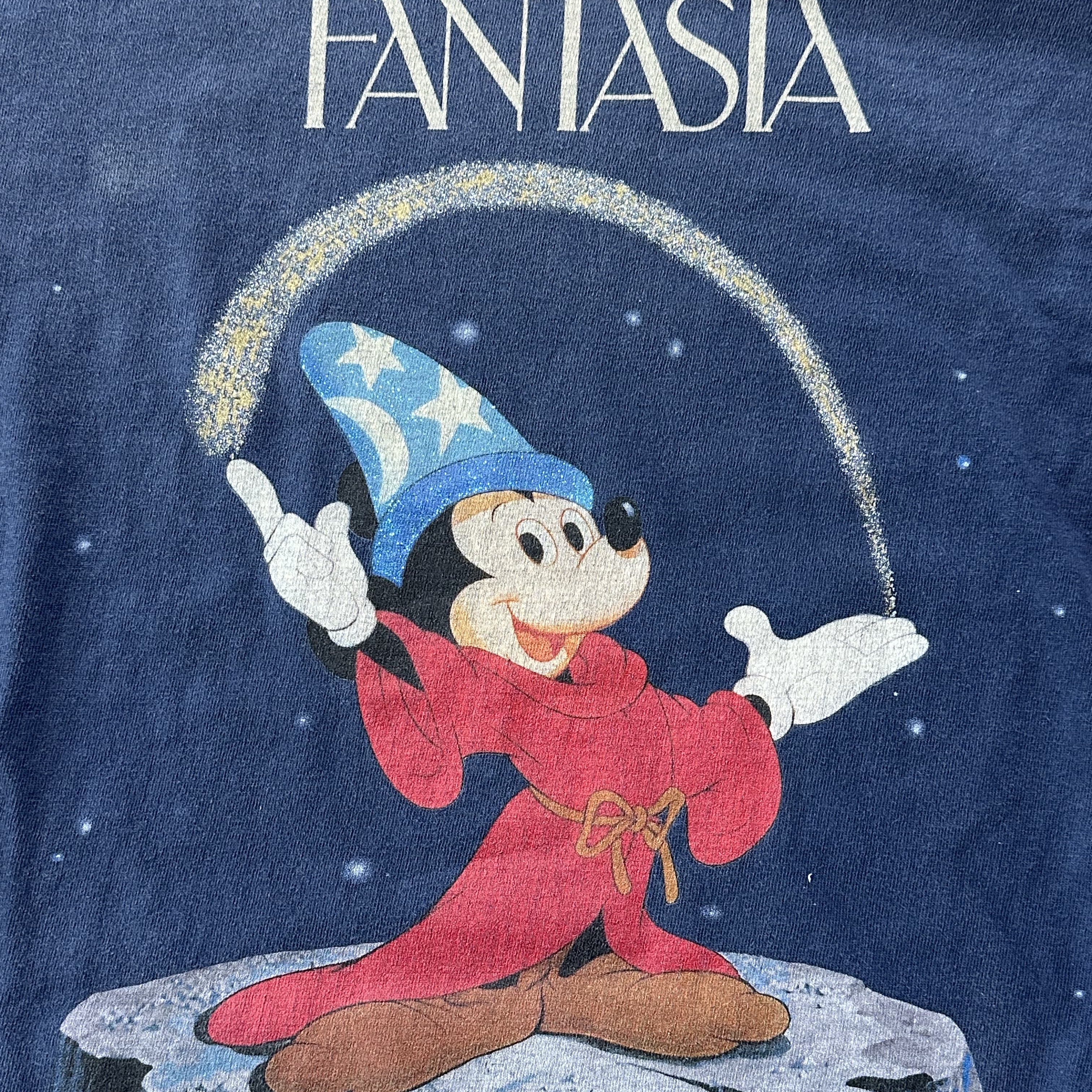 Saint Mxxxxxx x Disney Fantasia L/S T-Shirt Navy - 25SS 착용 스타일 - 1