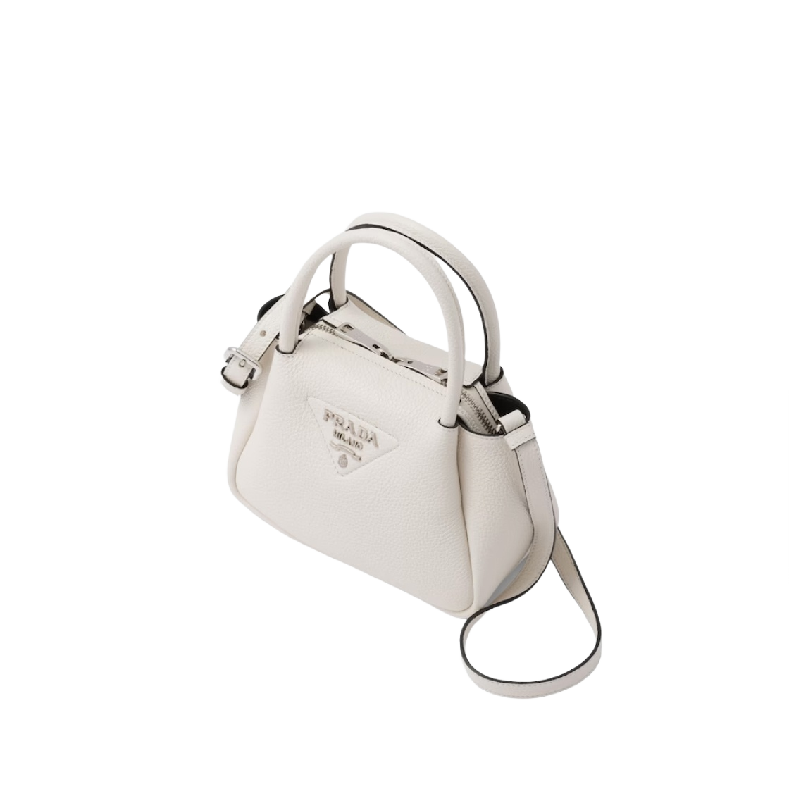프라다 레더 미니 핸드백 화이트(Prada Leather Mini Handbag White) - 2