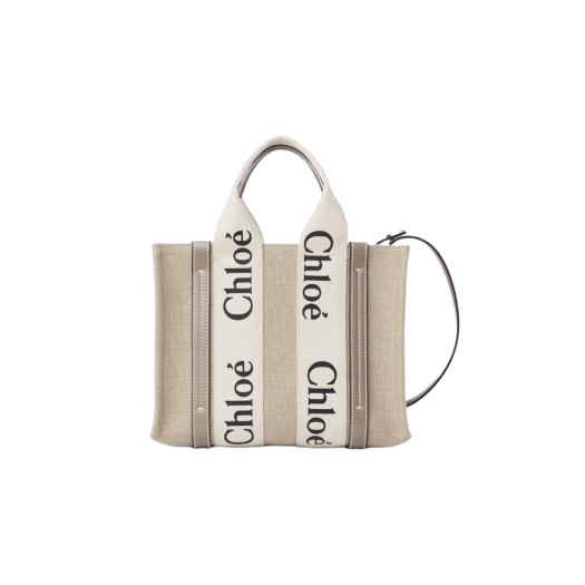 Chloe Woody Small Tote Bag Musk Grey