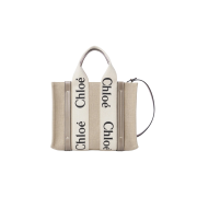 Chloe Woody Small Tote Bag Musk Grey