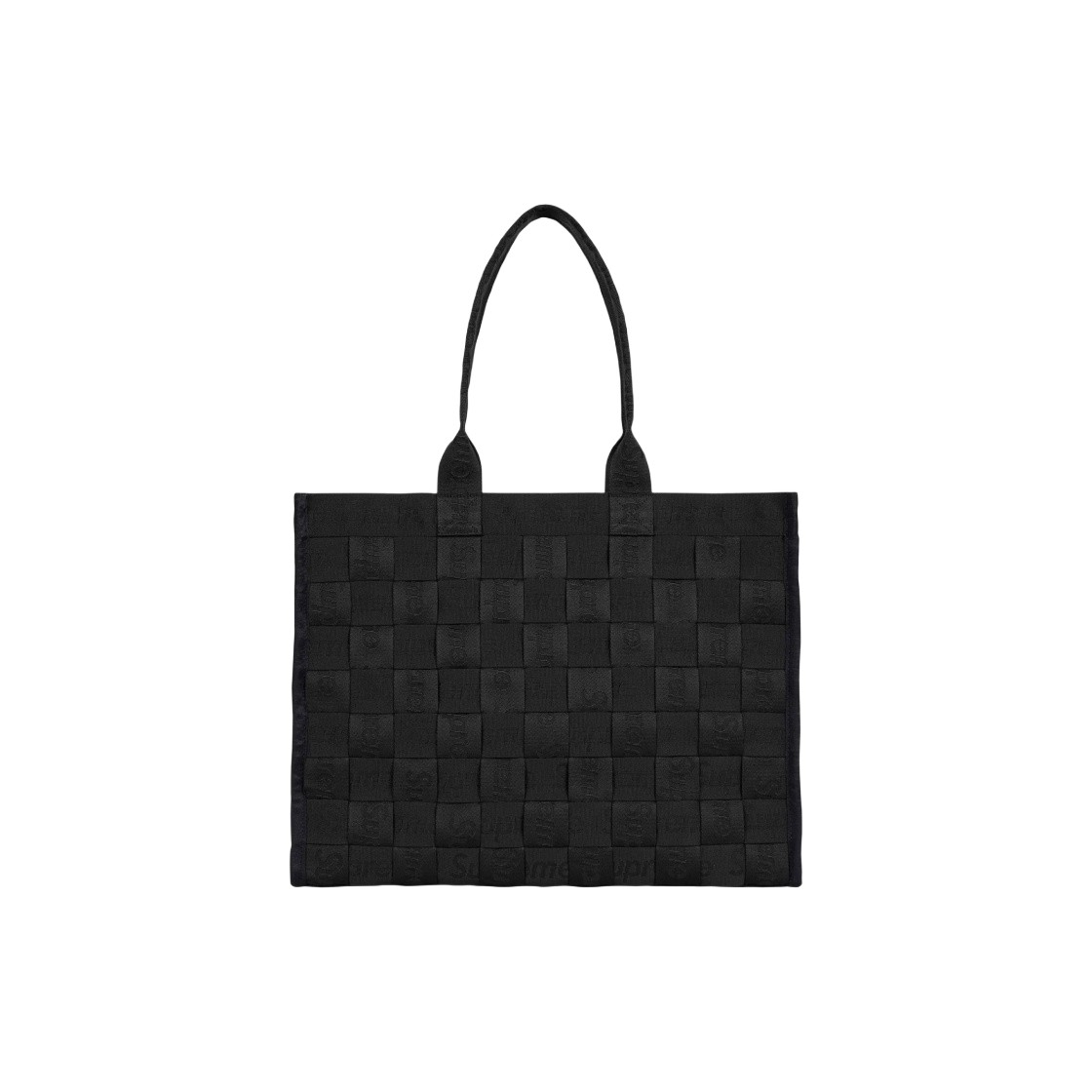 24ss Supreme Woven Tote BLACK