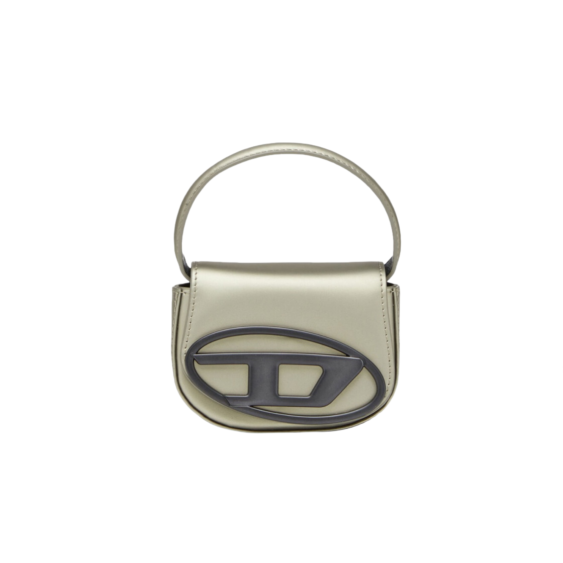디젤 1DR Xs 숄더백 인 메탈릭 매트 레더 그레이(Diesel 1DR Xs Shoulder Bag in Metallic Matte Leather Grey)