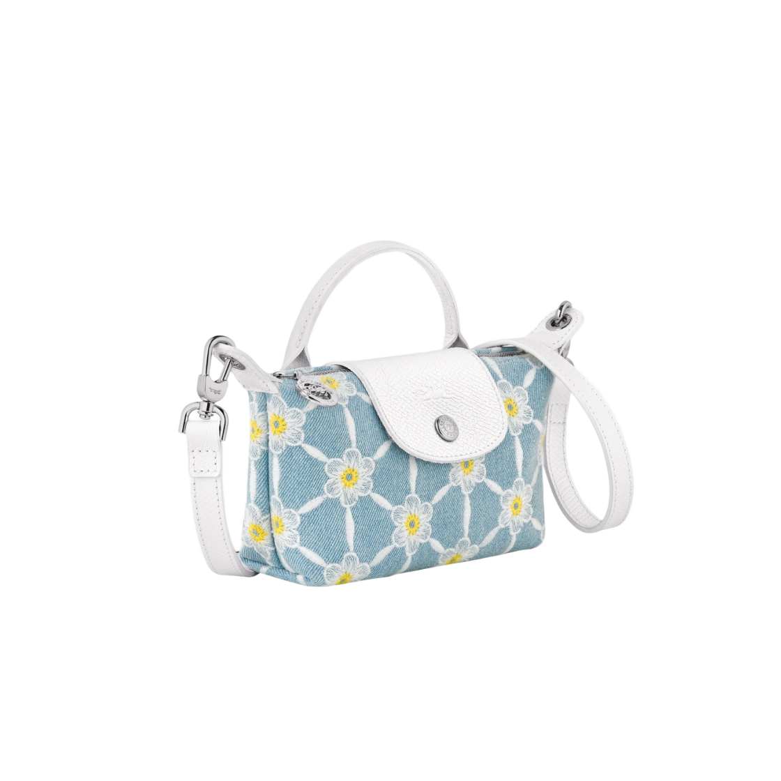 34205HEW028 Longchamp Le Pliage Collection Canvas Pouch Sky Blue - #2
