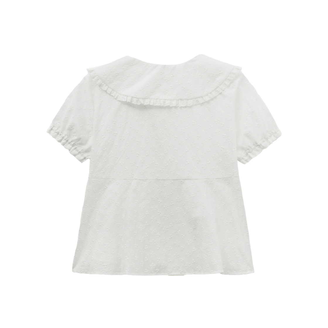 피브스피브스 벤티드 피터팬 칼라 블라우스 화이트(Peeves Peeves Vented Peter Pan Collar Blouse White) - 2