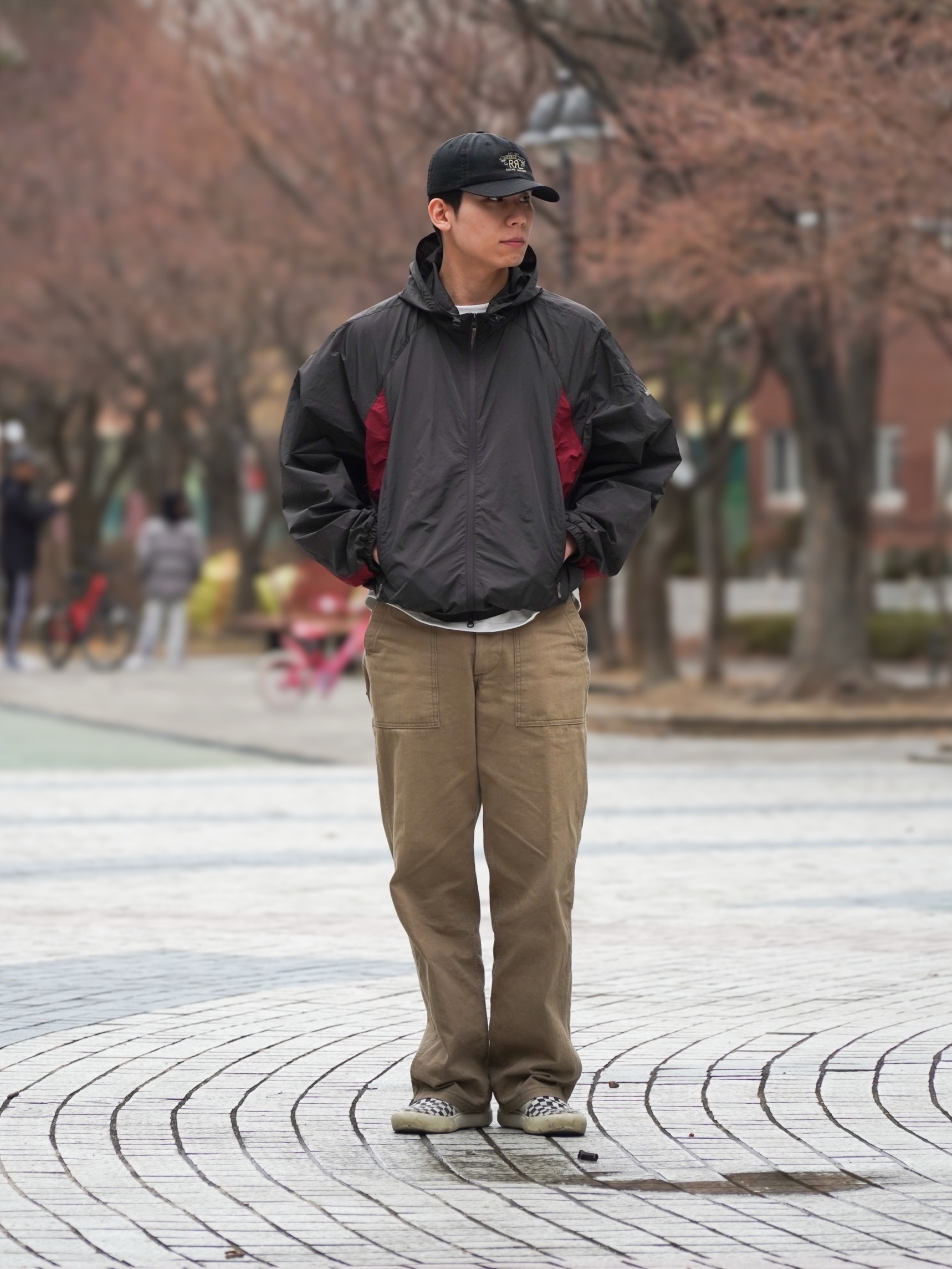 Wildthings Army Jacket Graphite 착용 스타일 - 1