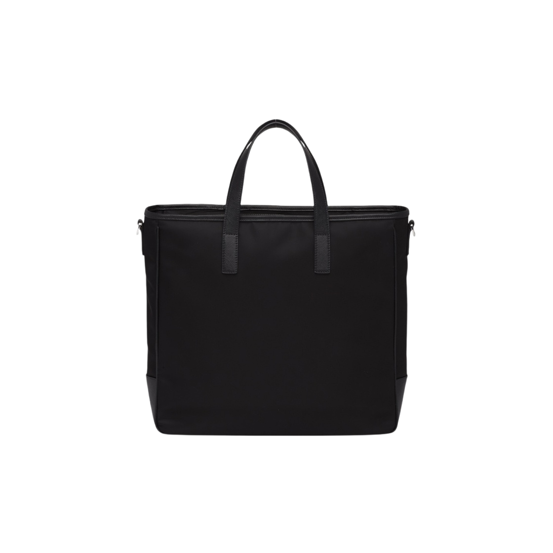 2VG064-2DMH-F0002 Prada Re-Nylon and Saffiano Leather Tote Bag Black - #3