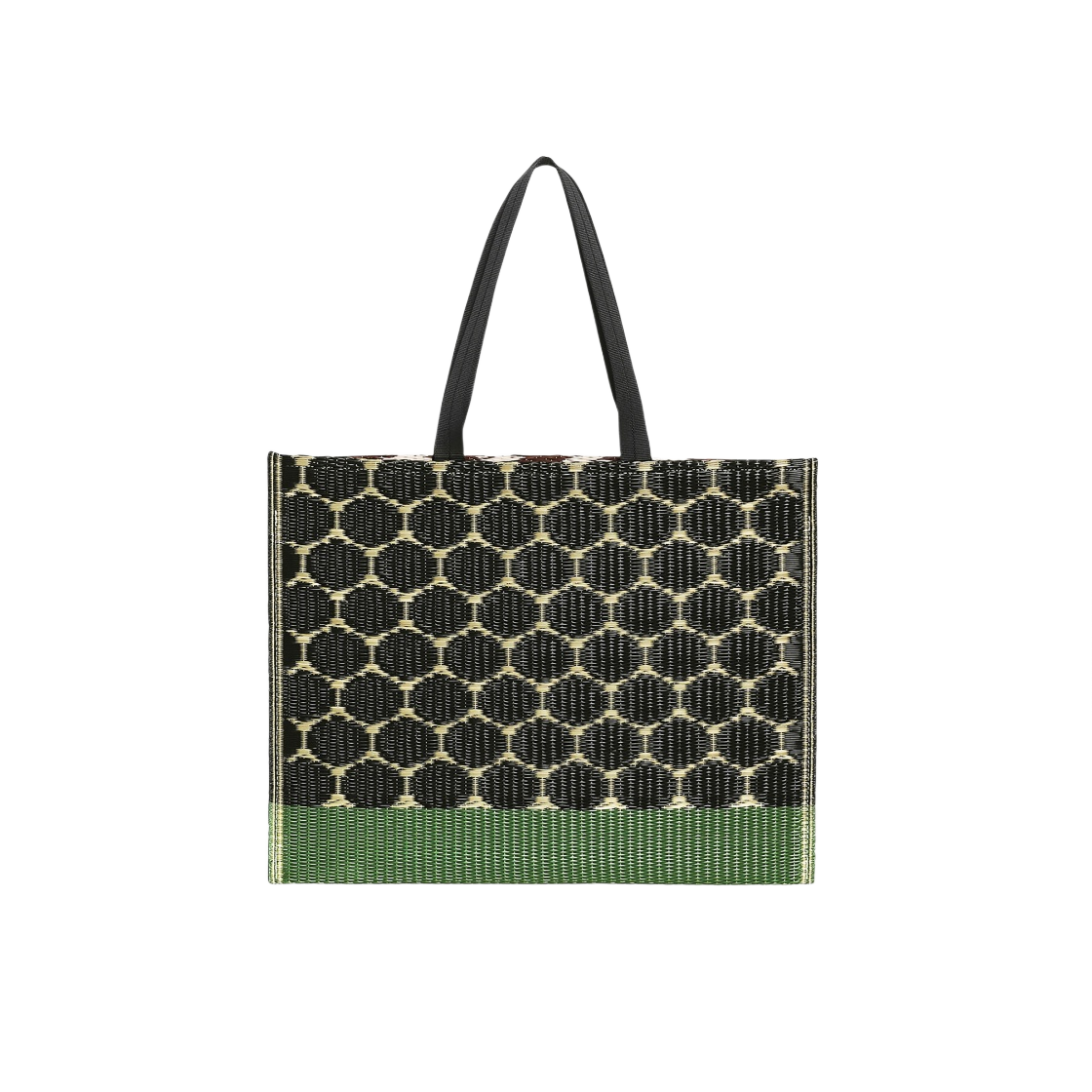 마르니 마켓 타타미 토트백 초콜릿 체크(Marni Market Tatami Tote Bag Chocolate Check) - 2