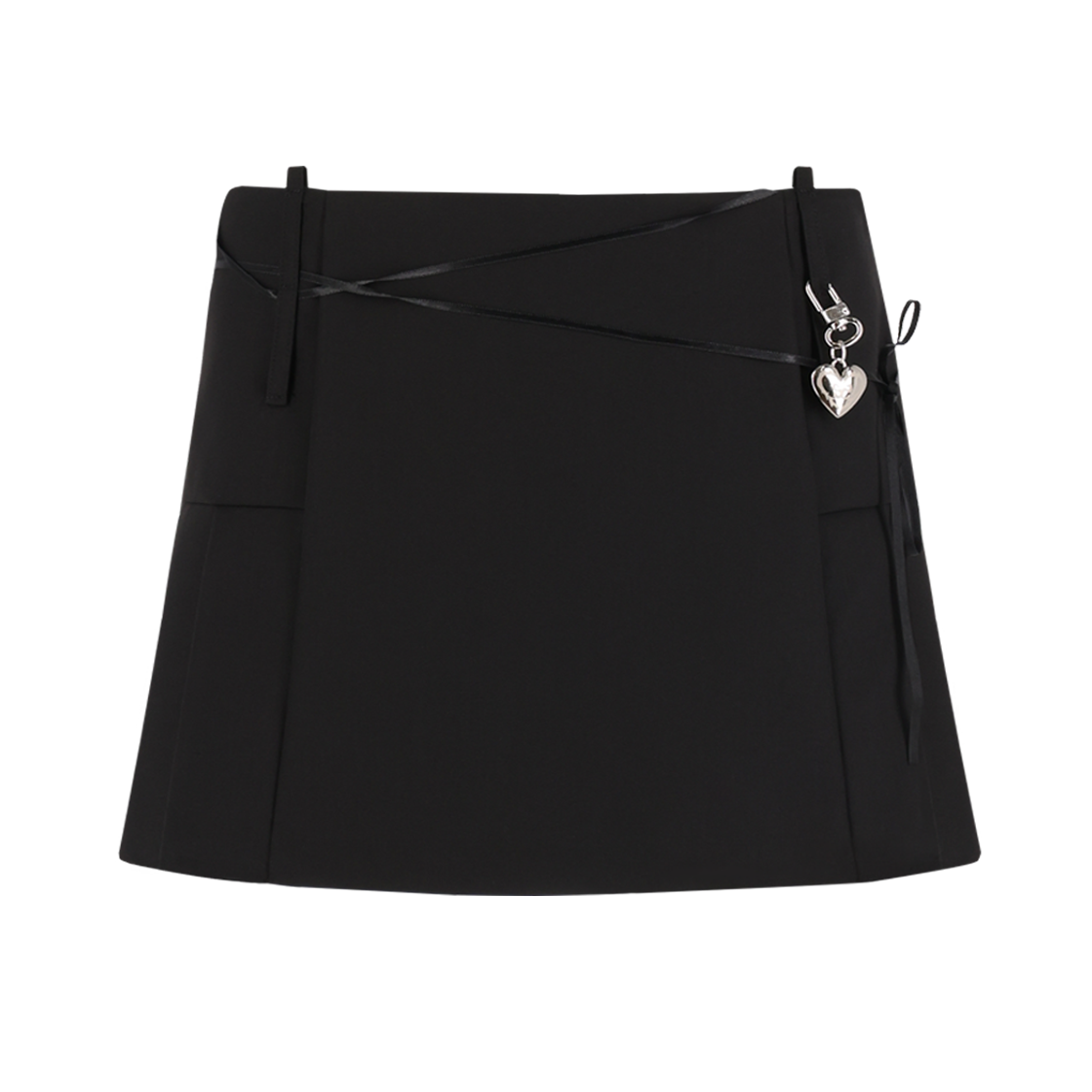 아쎄이 마이크로 미니 플리츠 스커트 블랙