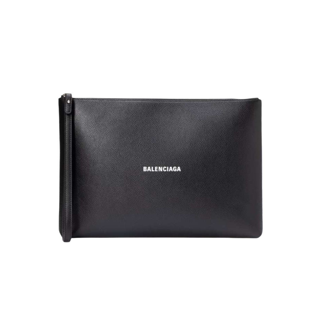 6559261IZI31090 Balenciaga Logo Cash Clutch Black White - 대표 이미지 #1