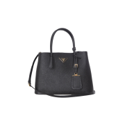 Prada Double Saffiano Leather Small Bag Black