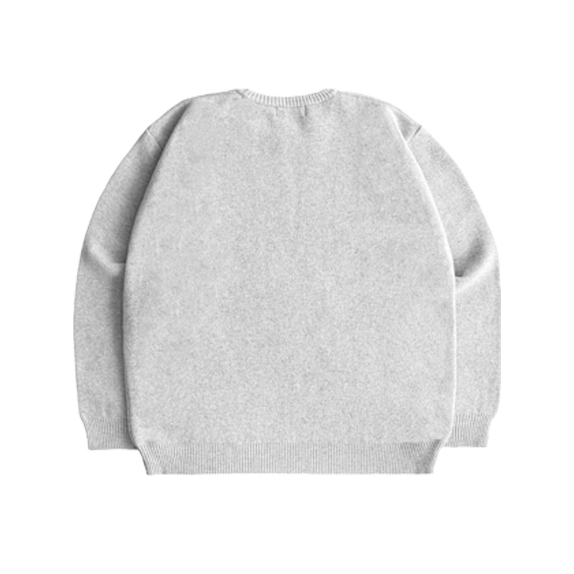 무센트 뫼비우스 레터링 로고 램스 울 자카드 니트 라이트 그레이(MUCENT MÖBius Lettering Logo Jacquard Knit Light Gray) - 2