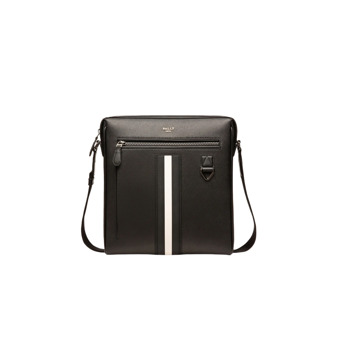 발리 메코이 레더 크로스바디백 블랙(Bally Mecoy Leather Crossbody Black)