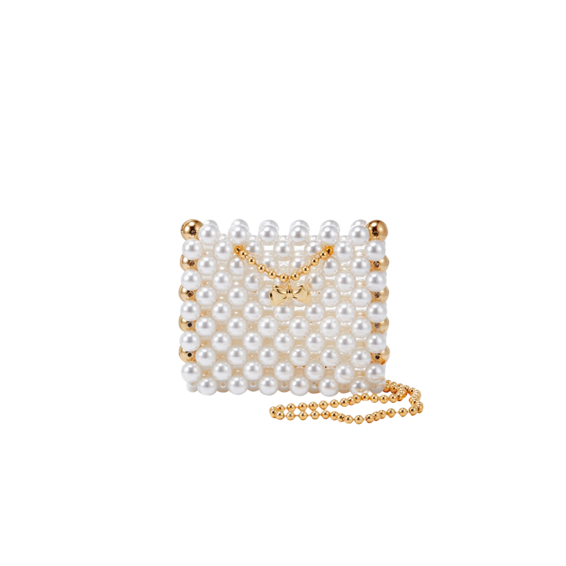 넘버링 펄 미니백 골드(Numbering Pearl Mini Bag Gold)