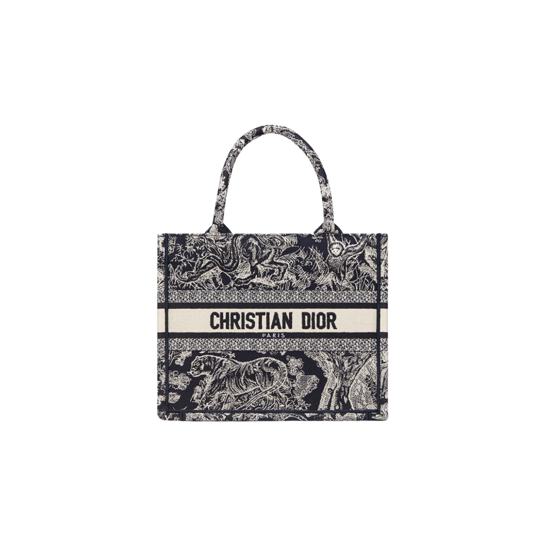 M1265ZRGO-M35I Dior Small Book Tote Blue White Reverse